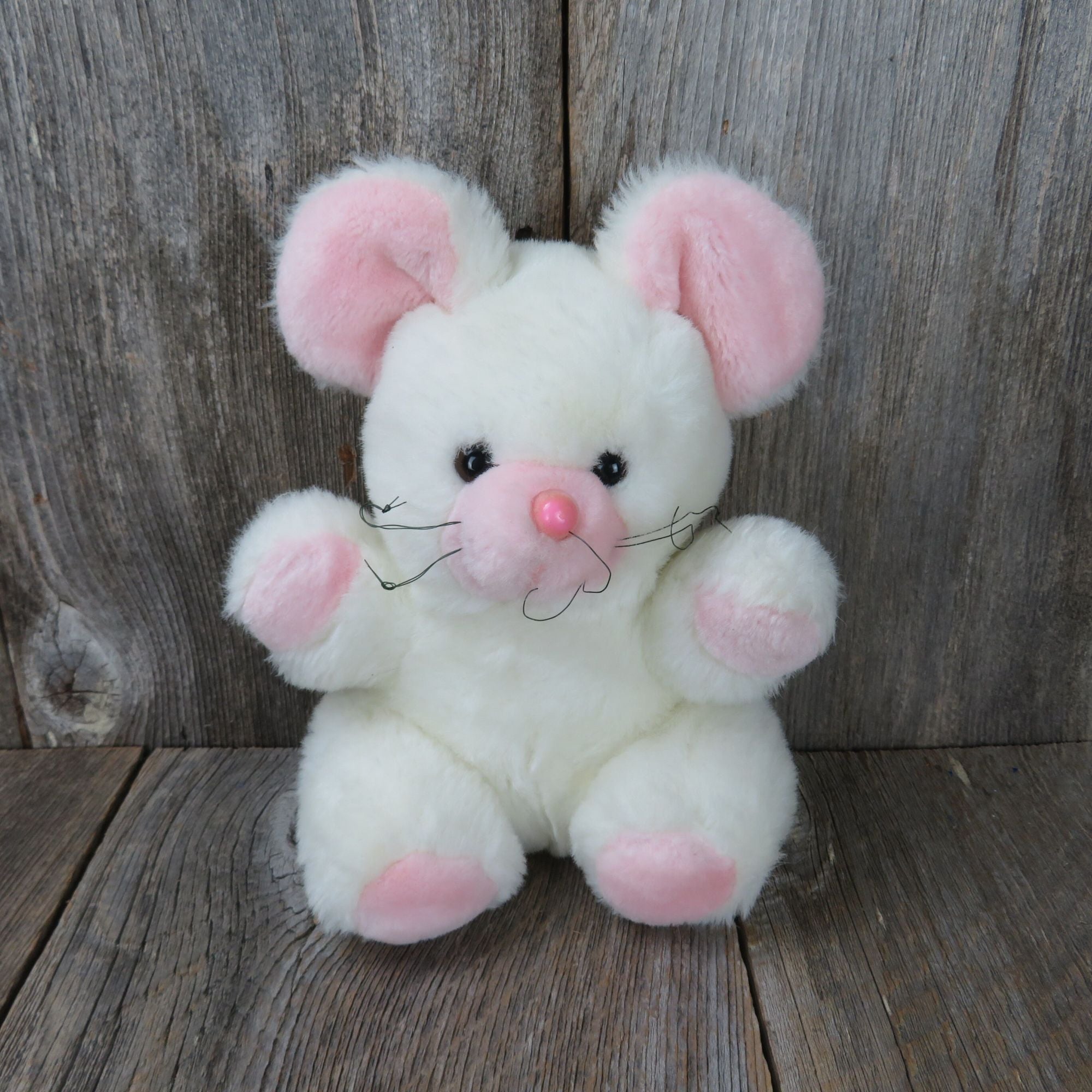 white mouse stuffed animal