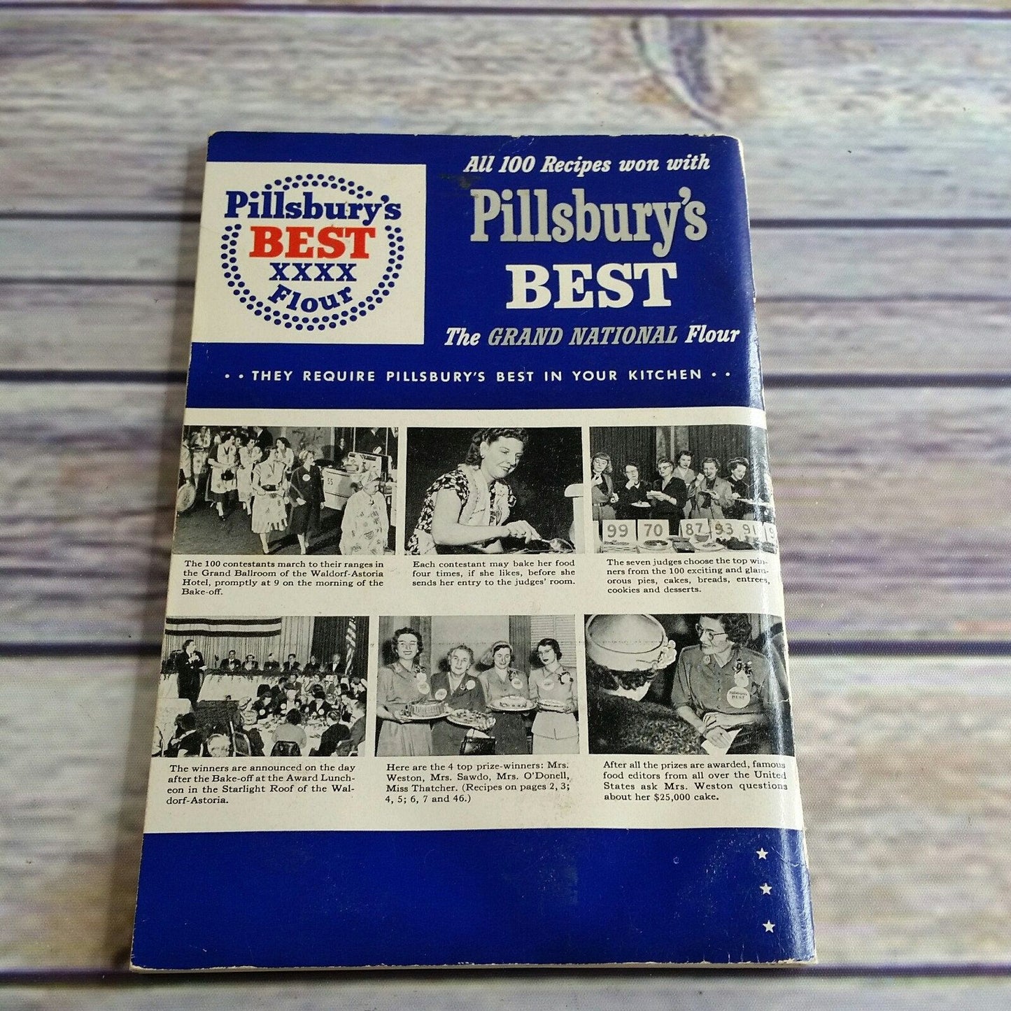 Vintage Cookbook Pillsbury Bake Off Cook Book 3rd Grand National Annual 100 Recipes 1952 Paperback Promo Booklet First Edition
