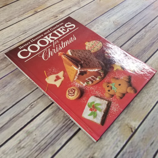 Vintage Cookbook Cookies For Christmas Recipes Better Homes and Gardens 1988 Hardcover Christmas Cookies