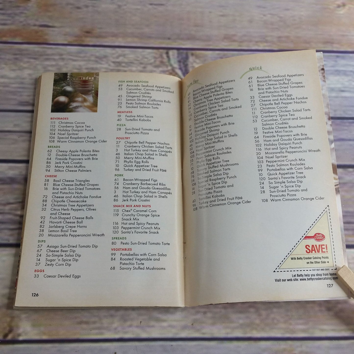 Vintage Cookbook Betty Crocker Holiday Appetizers Recipes 2001 Paperback Booklet Pamphlet