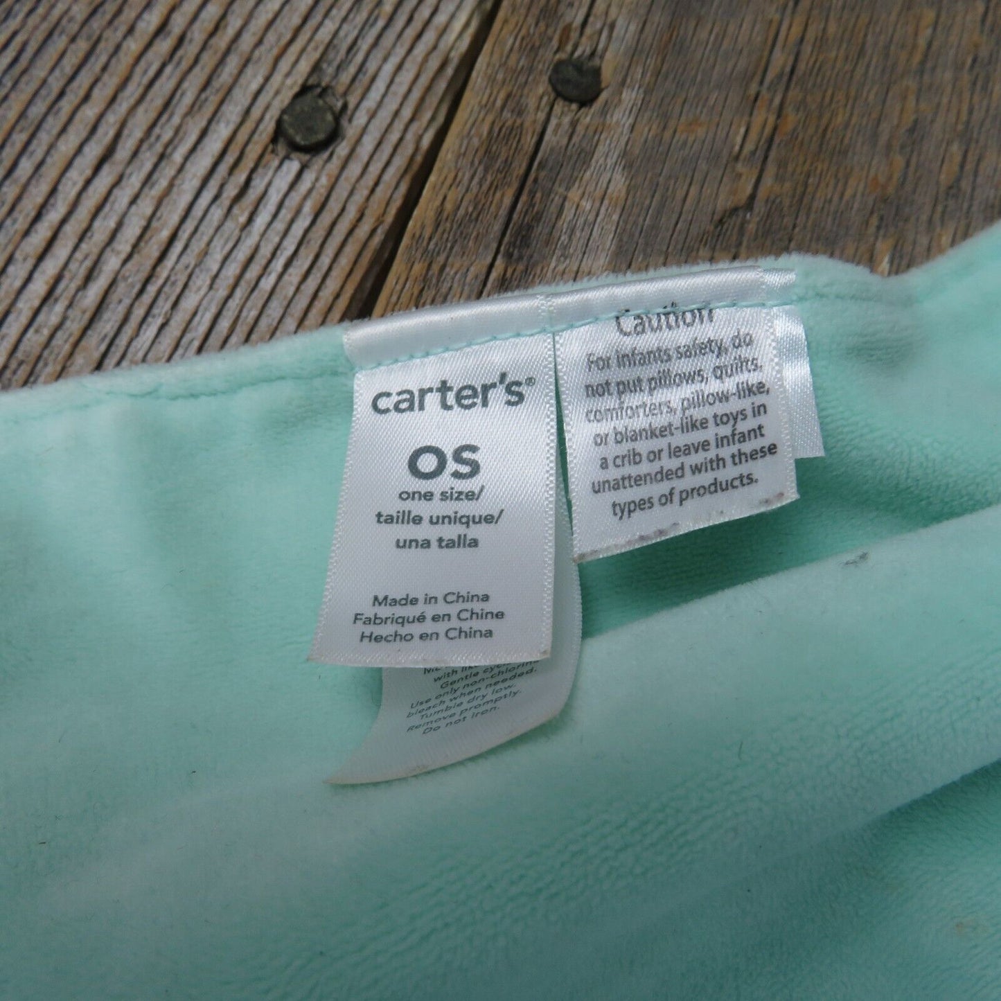 Mouse Plush Blanket Mint Green Lovey Lovie Security Carter's Stuffed Animal