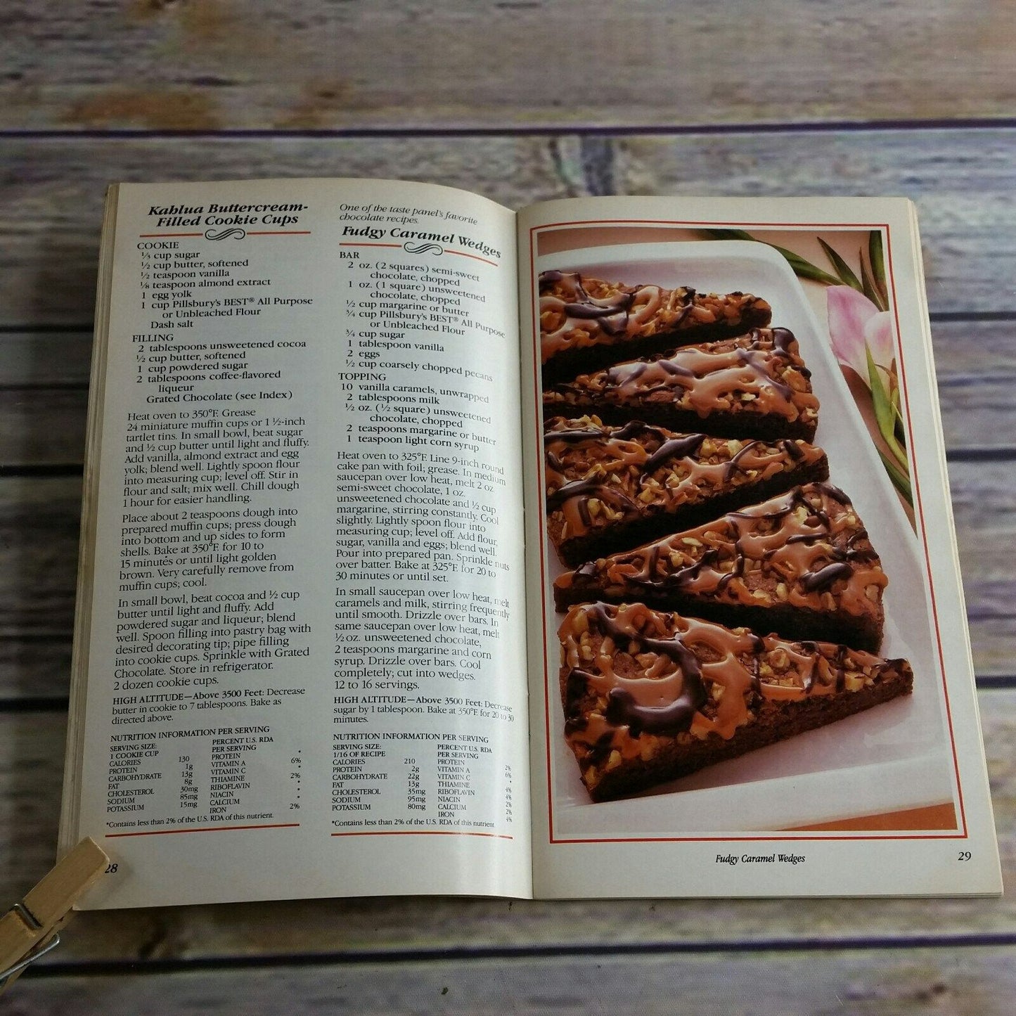 Vintage Cookbook Pillsbury Chocolate Lovers Recipes Most Irresistible and Requested 1988 Paperback Promo Booklet