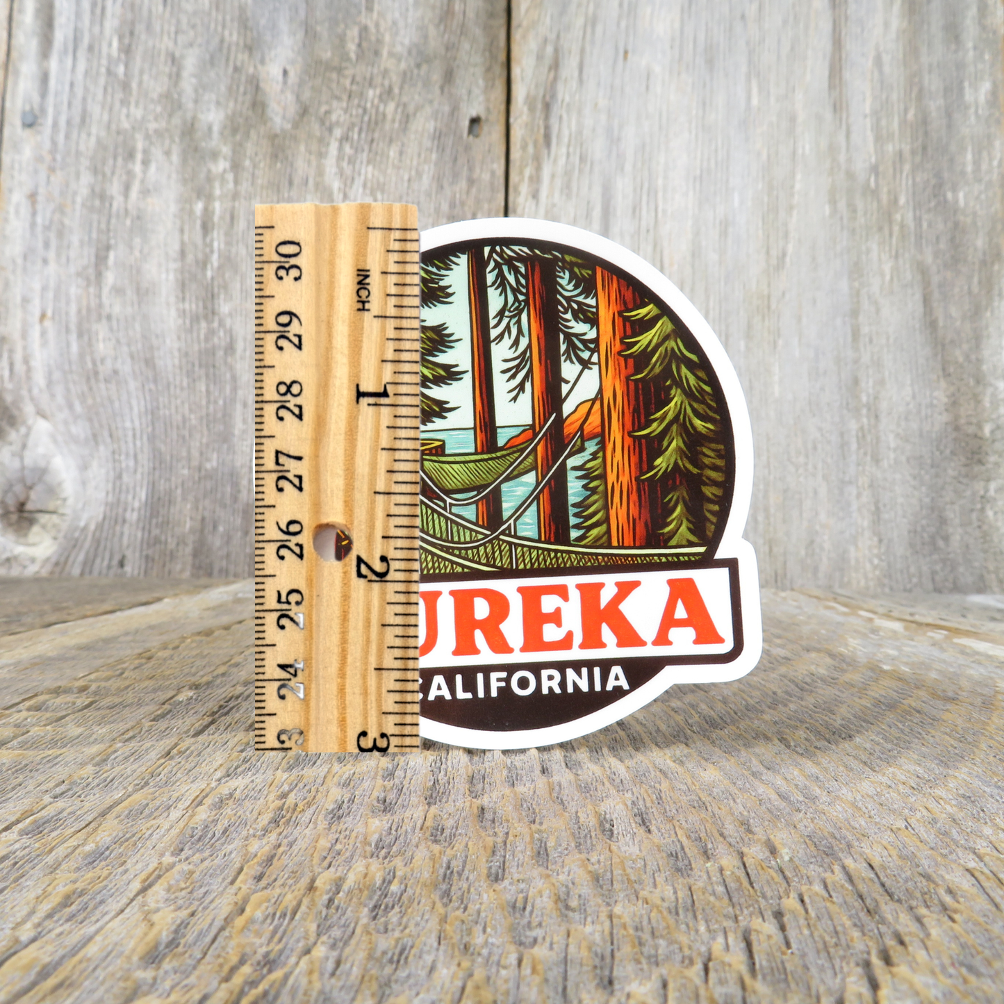 Eureka California Sky Walk Sticker Redwood Rope Trail Souvenir Zoo