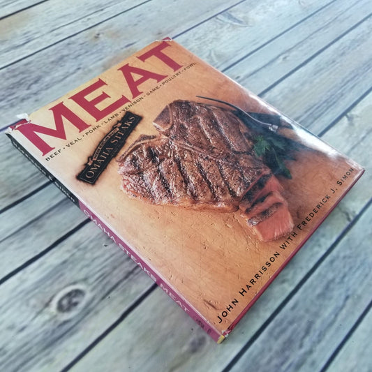 Vintage Meat Cookbook Omaha Steaks Recipes 2001 Hardcover with Dust Jacket Harrison Beef Veal Pork Lamb Venison Game Poultry Fowl