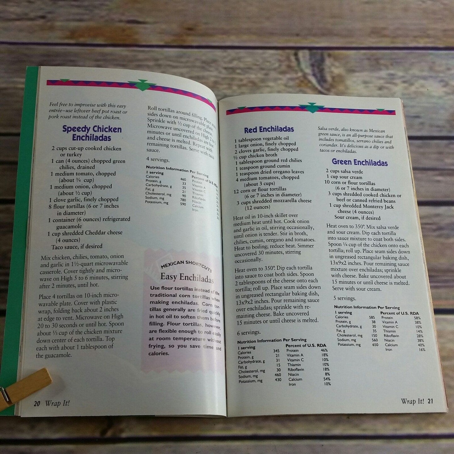 Vintage Cookbook Betty Crocker Mexican Fast and Flavorful 1994 Recipes Paperback Booklet Grocery Store Pamphlet