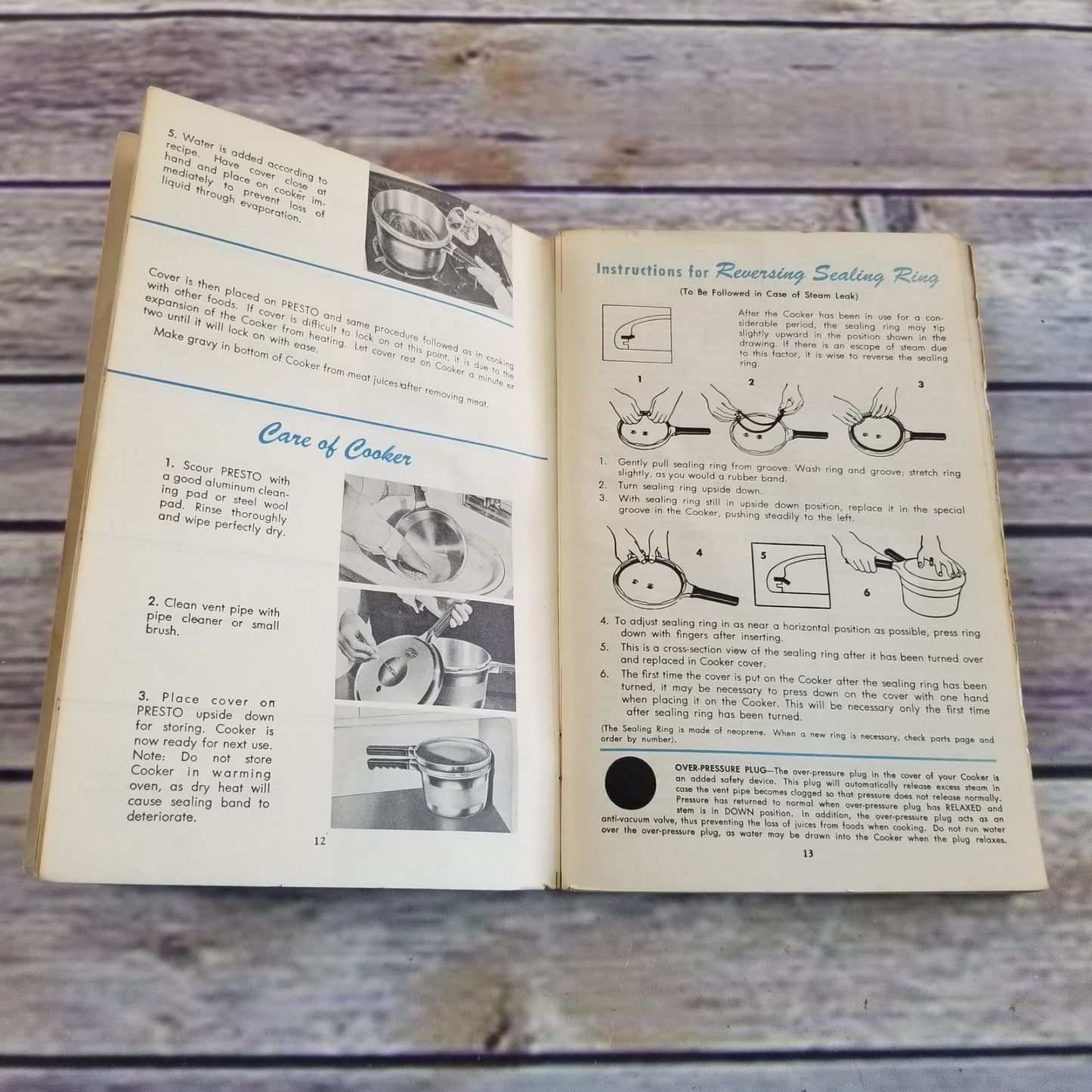 Vintage Cookbook National Presto Cooker Recipes Book Instructions Time Tables 1949 Canning Book Booklet