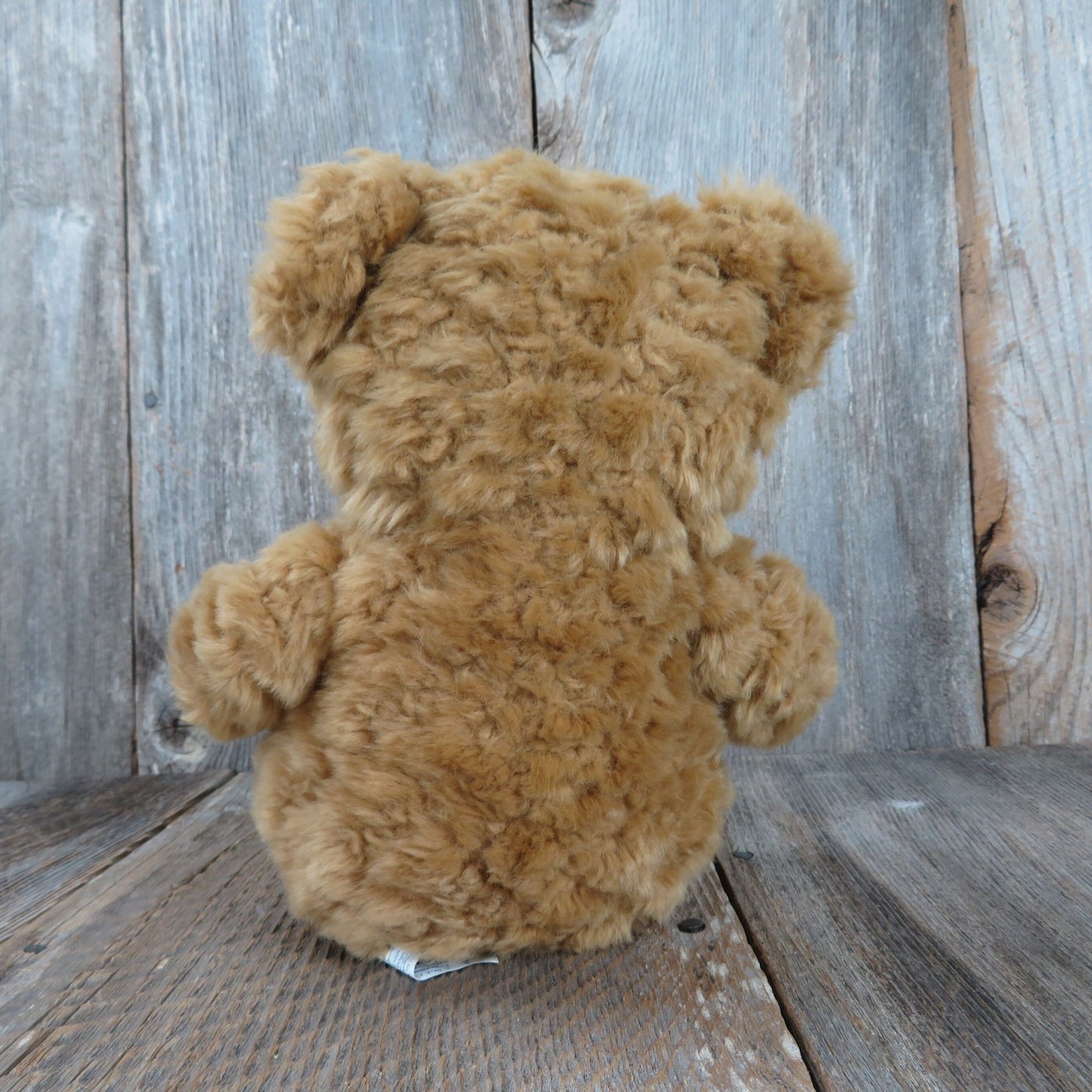 Teddy Bear with Red Heart and Flocked Nose Brown Plush Shaggy DGE Corp