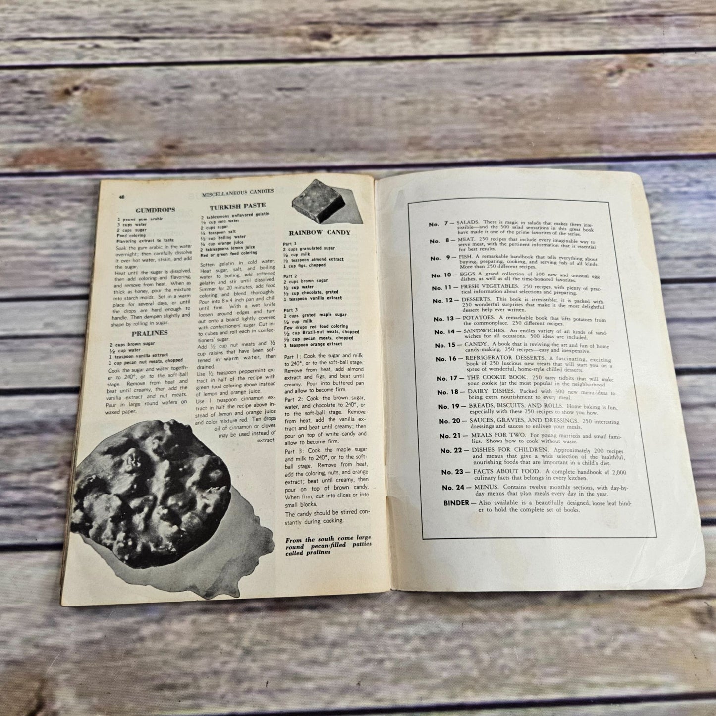 Vintage Candy Cookbook 250 Candy Recipes Culinary Arts Ruth Berolzheimer 1950 Candy Book Paperback Booklet - At Grandma's Table