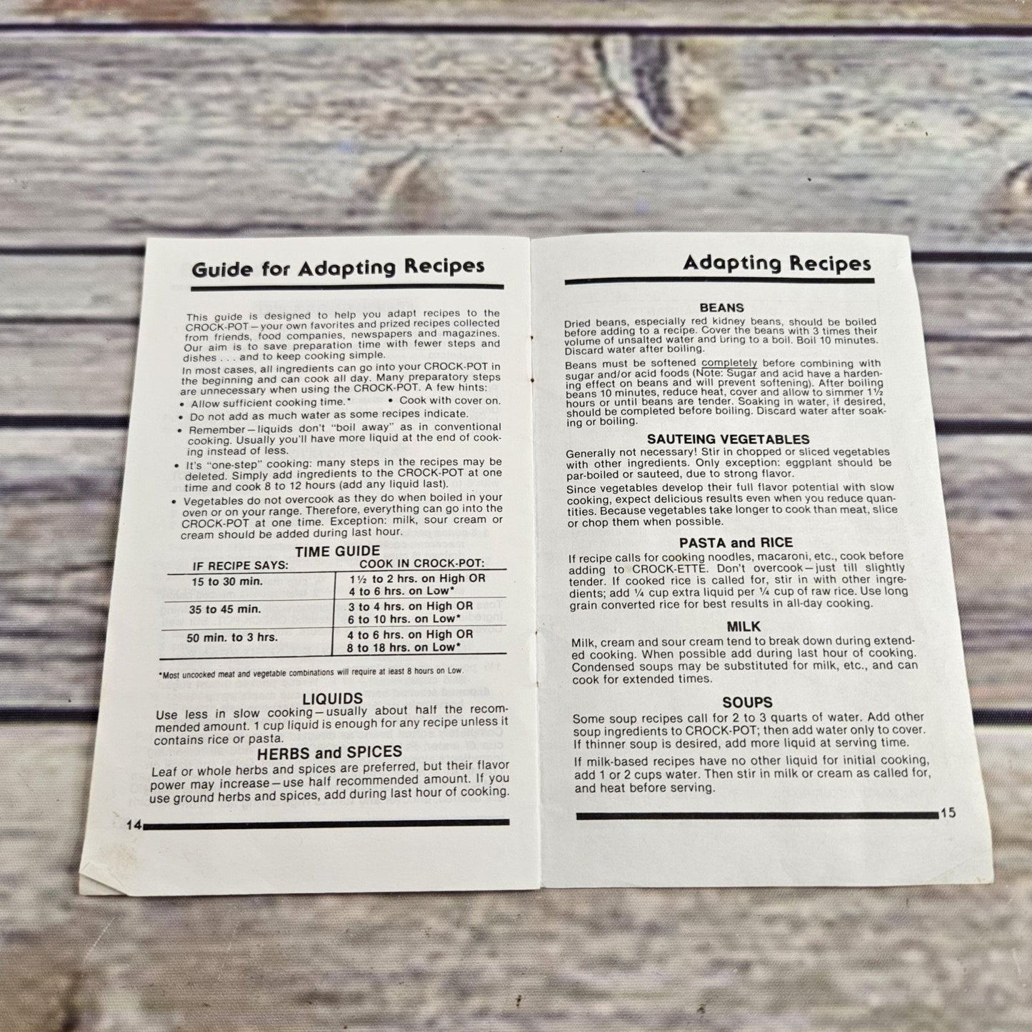 Vintage Rival Crock Pot Cookbook Owner's Manual Model Recipes Slow Cooker 3100 Paperback Booklet