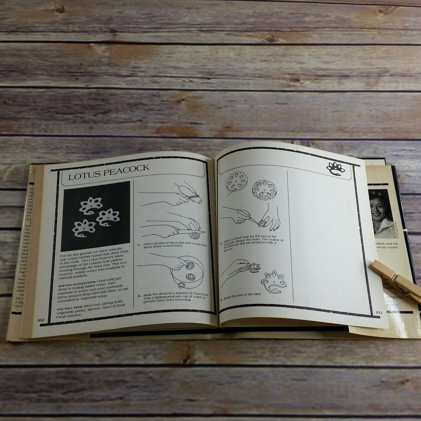 Vintage Cookbook Japanese Garnishes 1980 Hardcover Yukiko and Bob Haydock WITH Dust Jacket Ancient Art of Mukimono