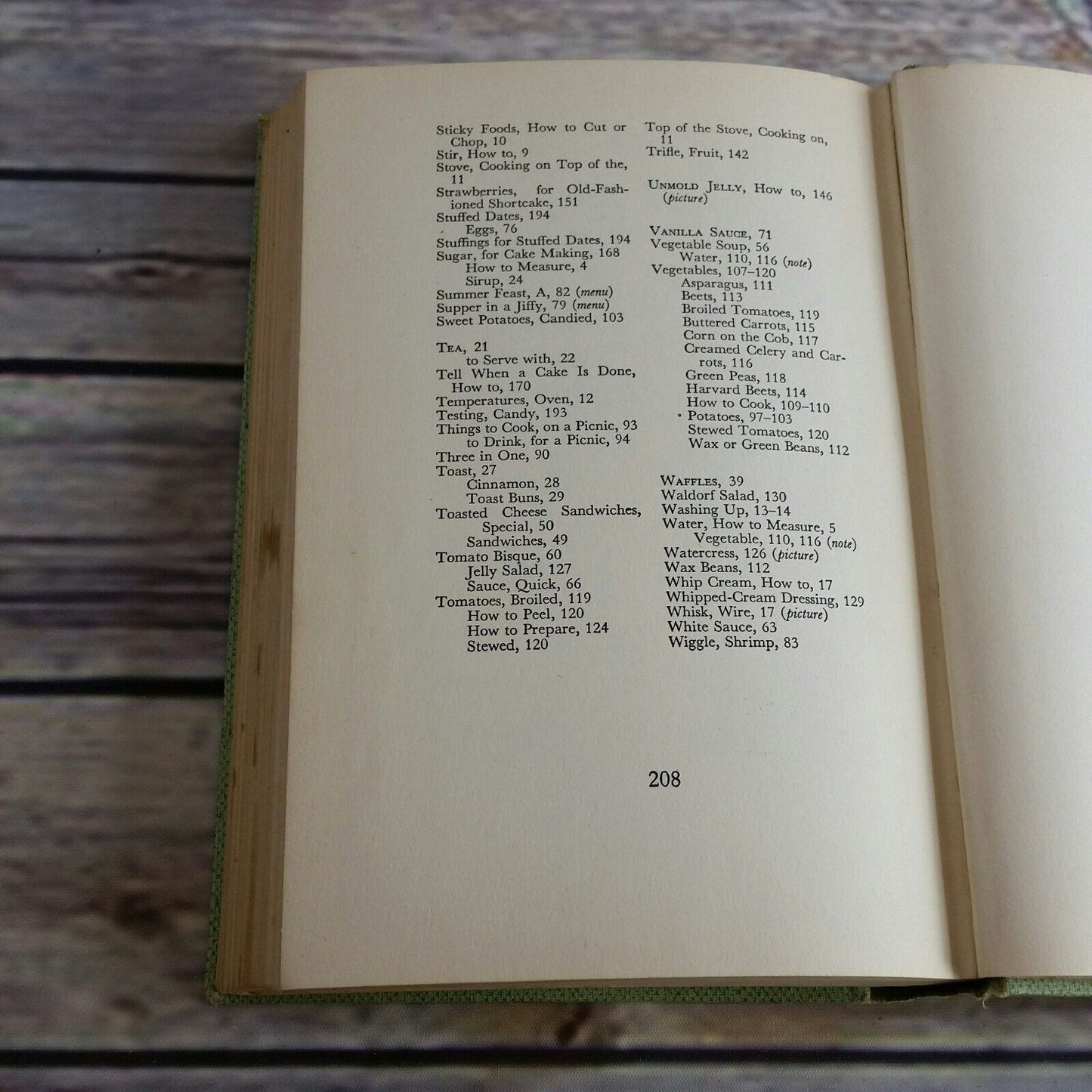 Vintage Cookbook Fannie Farmer Junior 1942 Hardcover NO Dust Jacket Wilma Lord Perkins Martha Powell Setchell 1940s