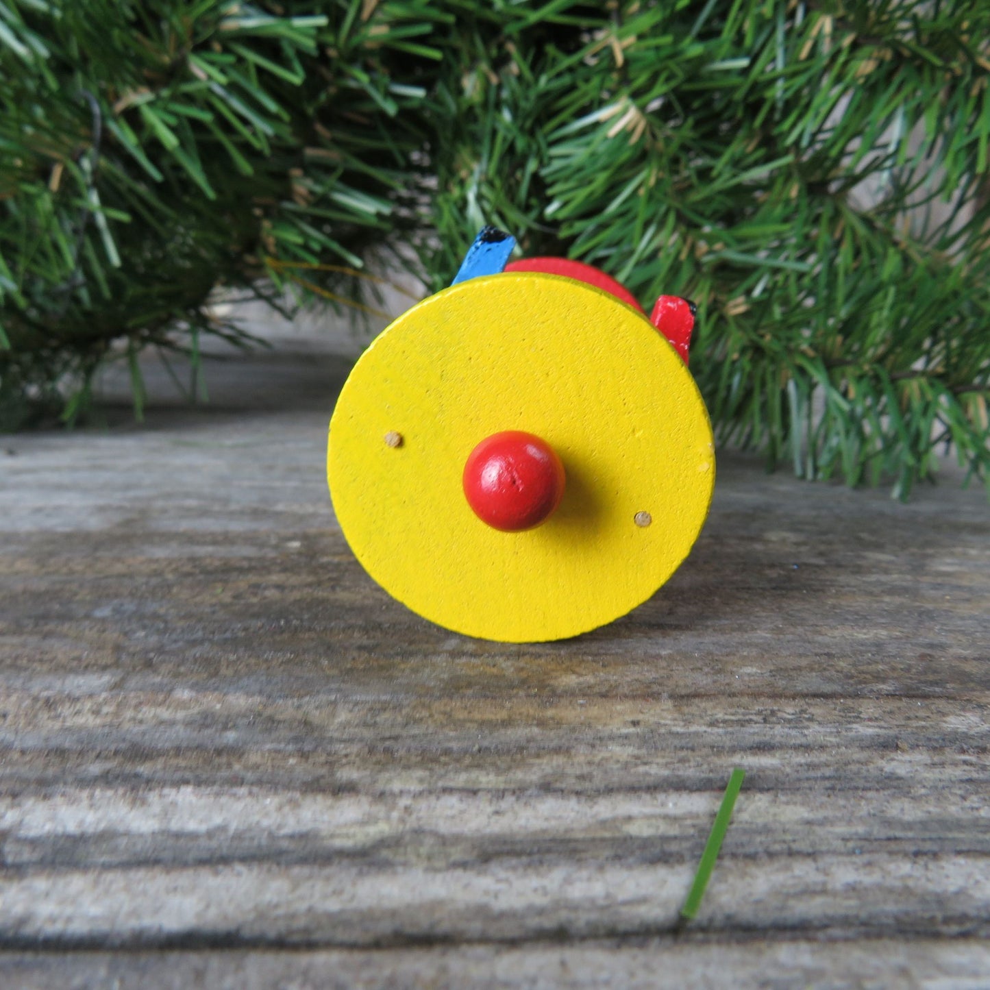 Vintage Merry Go Round Wood Ornament Birds Wooden Christmas