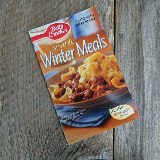 Simple Winter Meal Betty Crocker Cookbook Pamphlet Grocery Booklet January 2003
