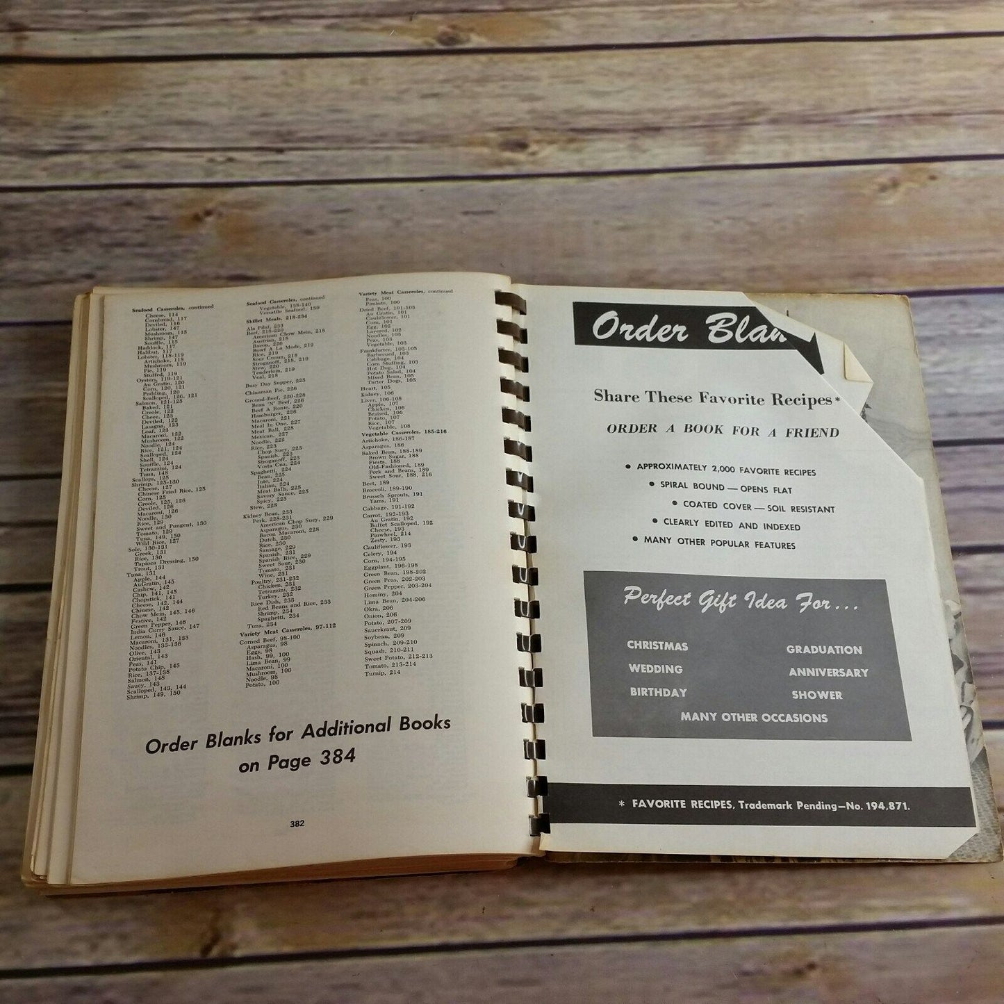 Casseroles Including Breads Cookbook Vintage Favorite Recipes of Home Economics Teachers 1964