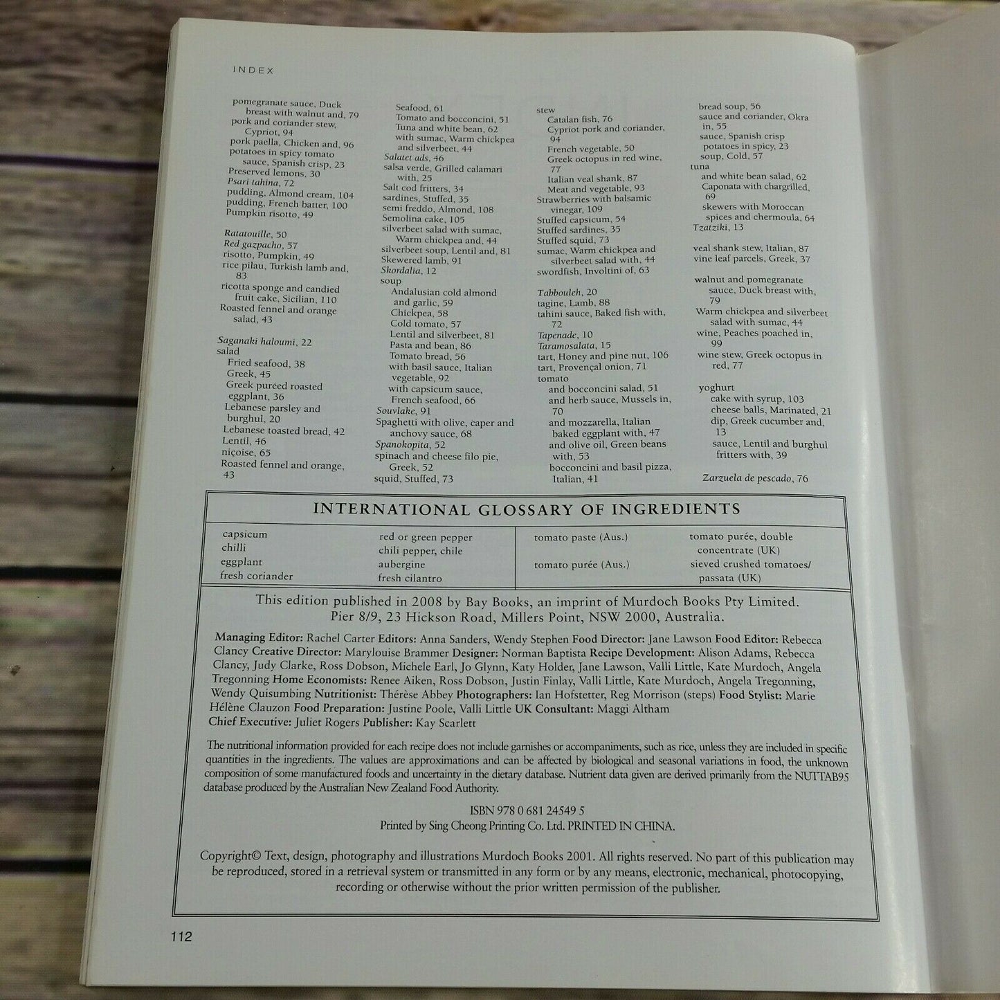 Tastes Of the Mediterranean Step by Step Bay Books Paperback 2008 Recipes