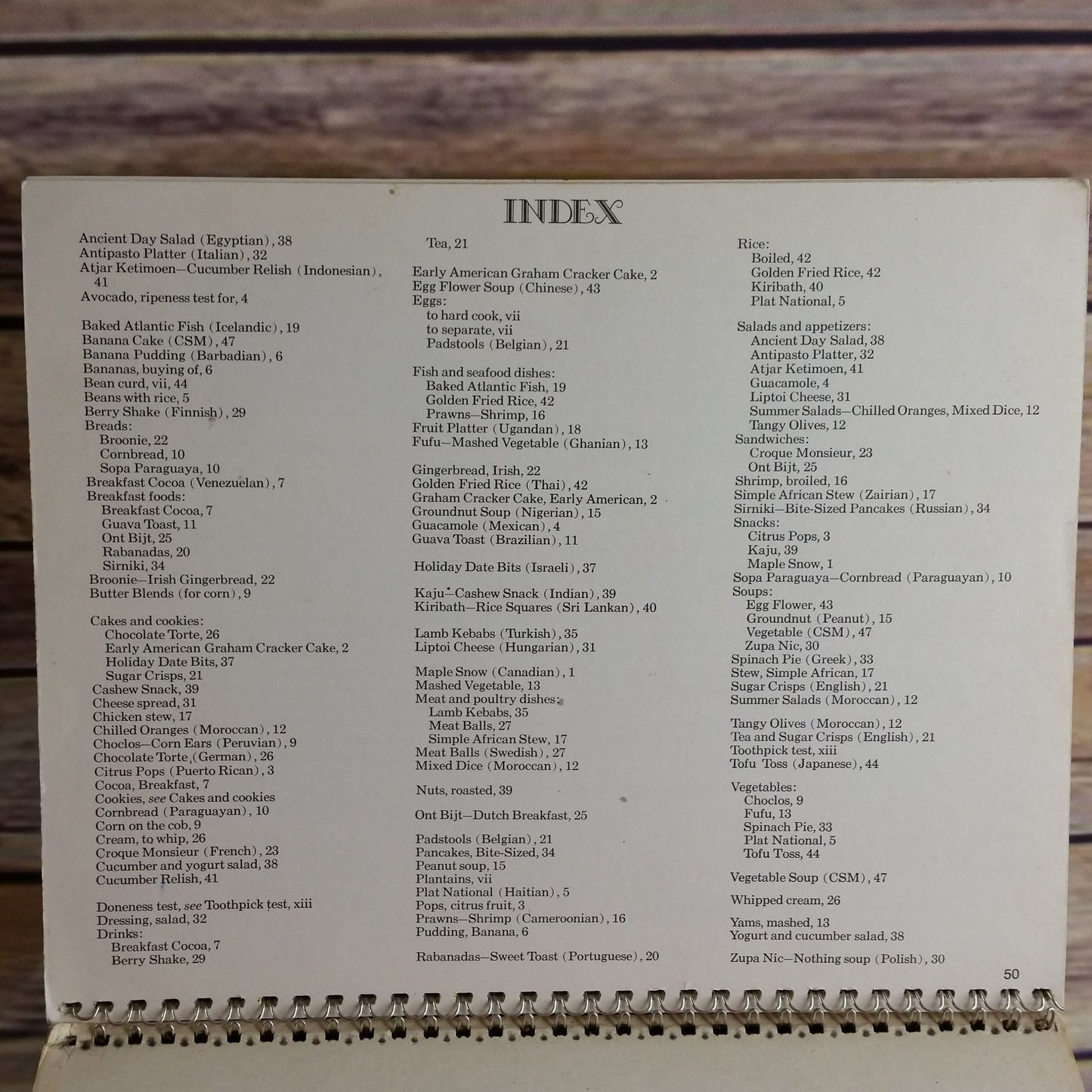 Vintage Kids Cookbook Many Hands Cooking International Cookbook Unicef Childrens Recipes Spiral Bound Boys and Girls 1974