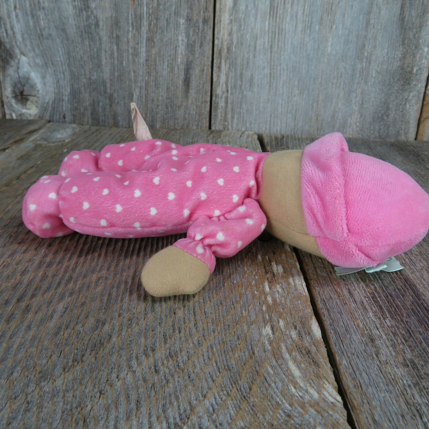 MY FIRST DOLL Rattle Crinkle Plush Pink Carters Child of Mine Stuffed Toy Dark
