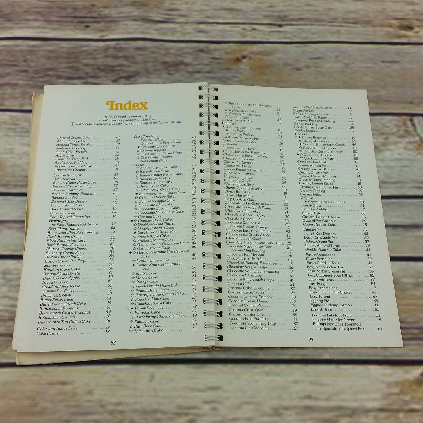 Vintage Cookbook Easy Homemade Desserts Jello Pudding Recipes 1974 1st Edition Promo - At Grandma's Table