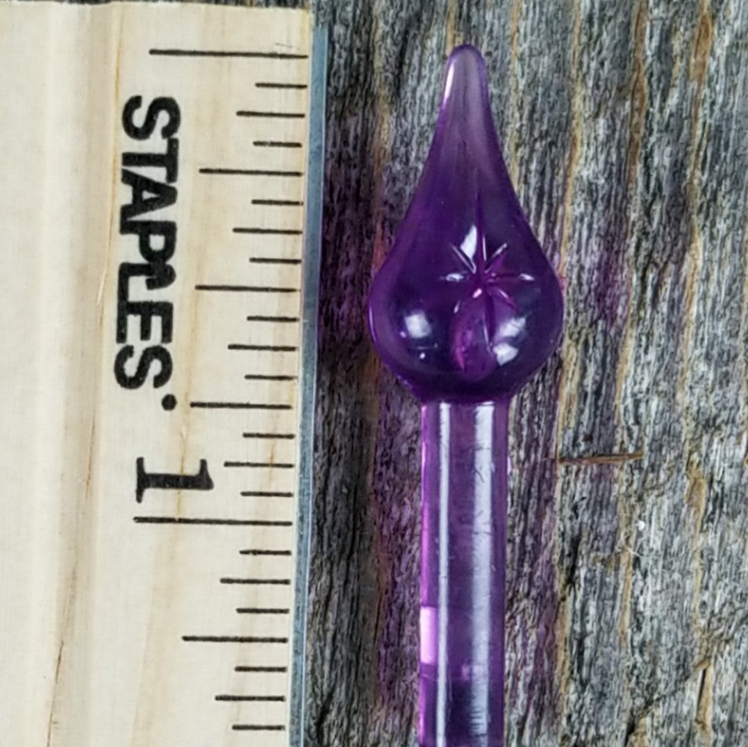 Purple Ceramic Christmas Tree Lights Replacements Starburst Extra Large 20 Each Reflectors Holiday 1.5 inch - At Grandma's Table