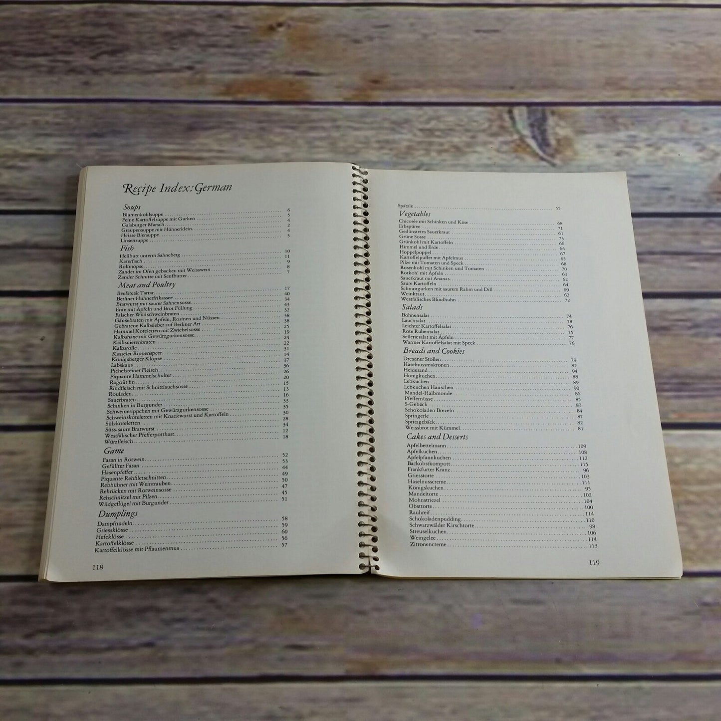 Vtg German Cookbook Recipes The Cooking of Germany Time Life Books Foods of the World 1969 Spiral Bound German Food Recipes