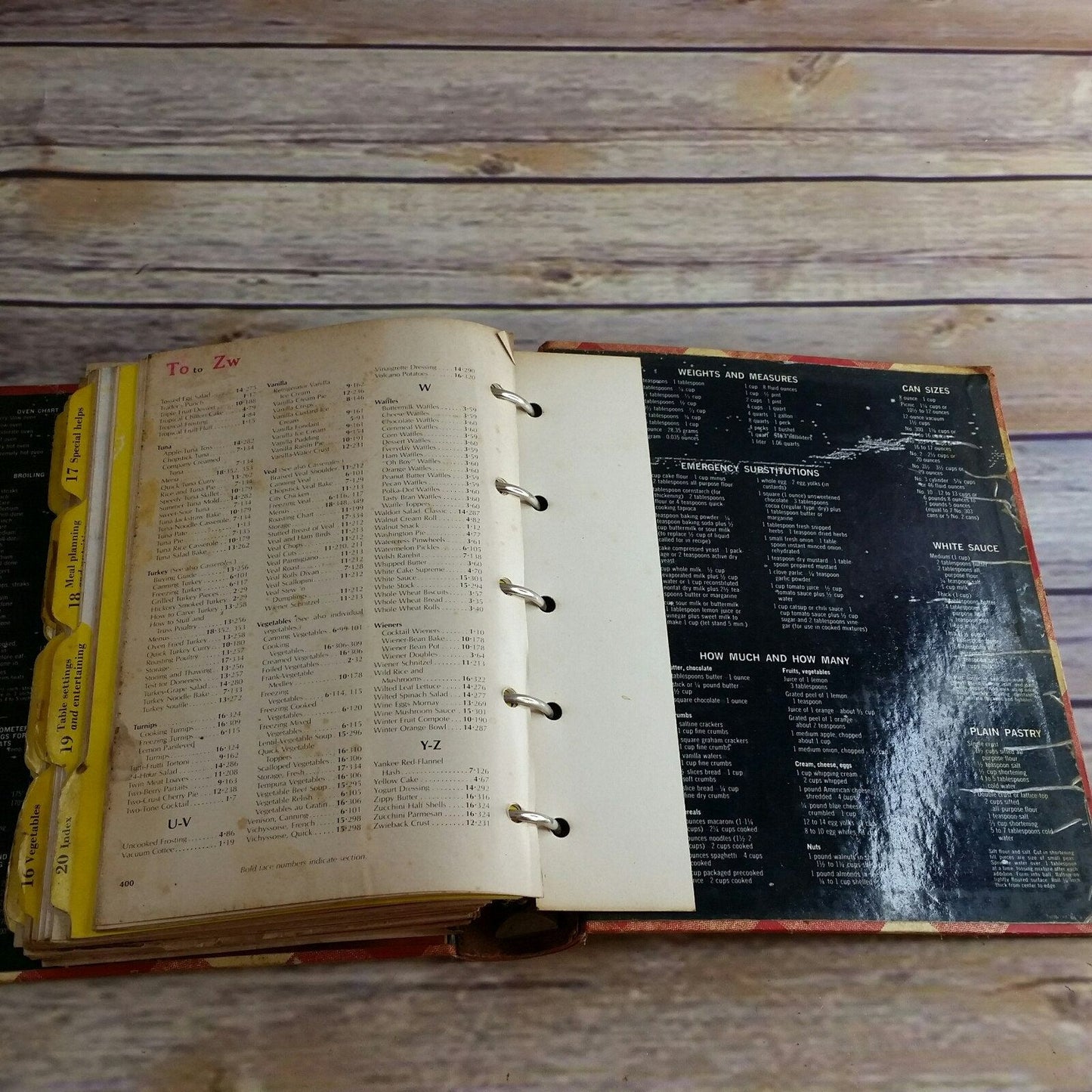 Vintage Better Homes and Gardens New Cookbook Recipes 5 Ring Binder Hardcover 1972 1970s