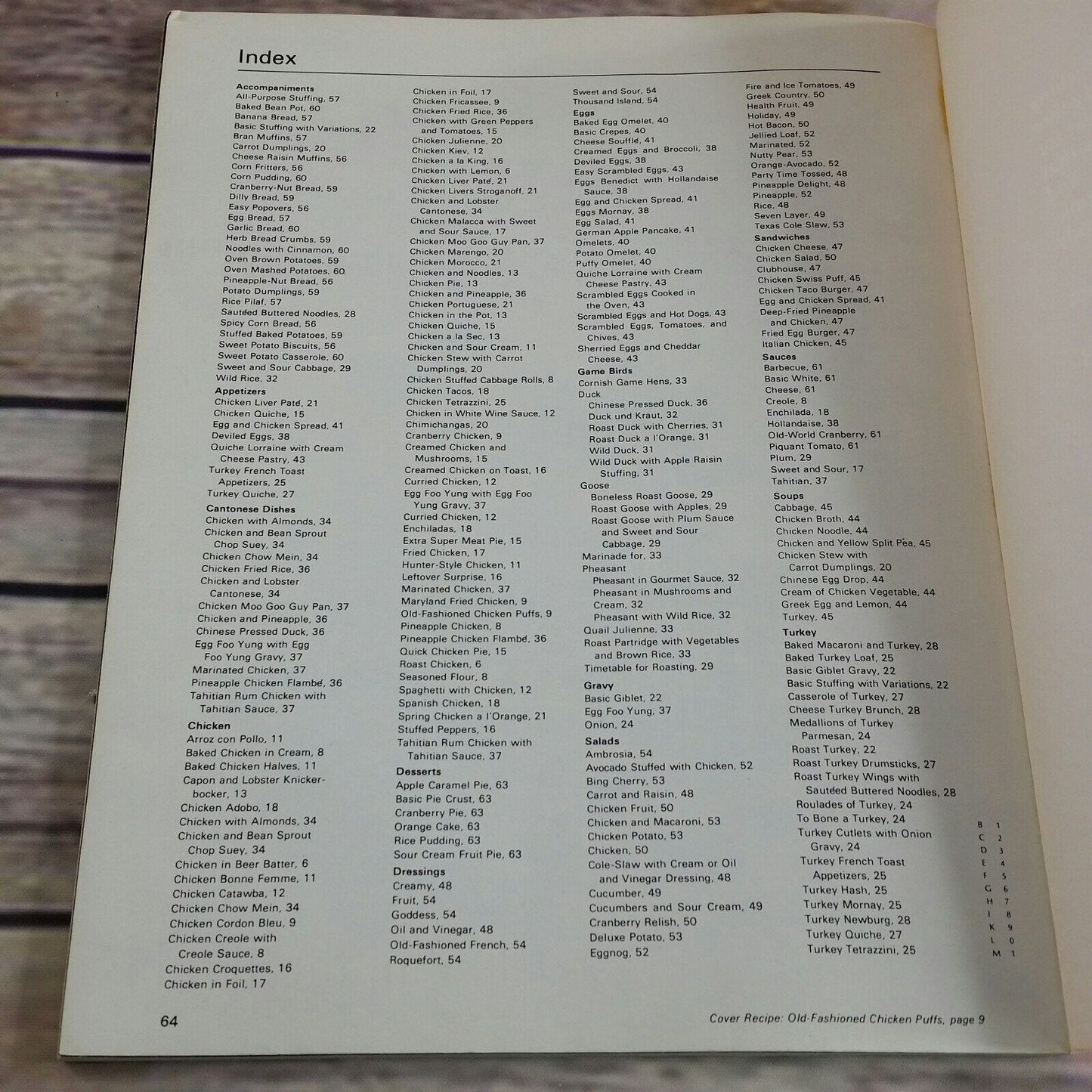 Vintage Cookbook Chicken and Poultry Recipes 1980 Ideals Paperback Hank Meadows Basics Chicken Turkey Game