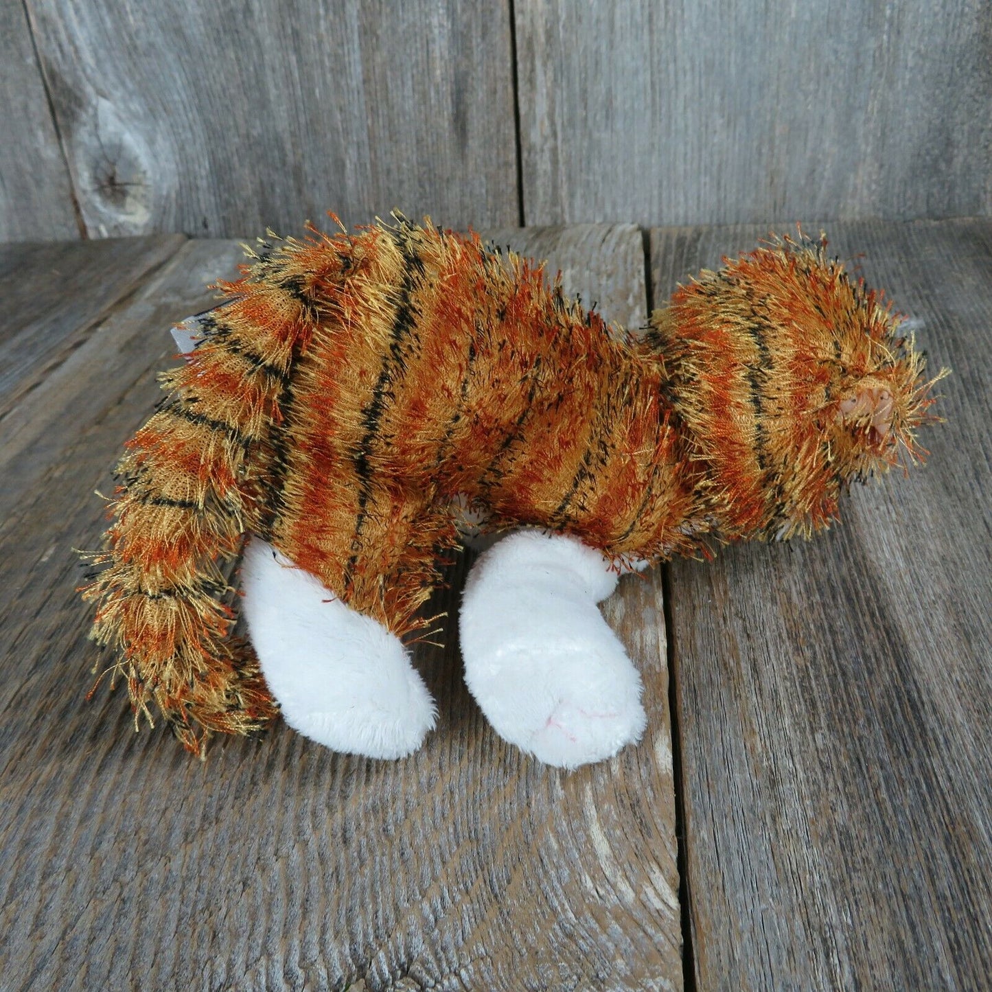Ganz Webkinz Striped Cat Plush BLUE and GREEN EYES Calico Stuffed Animal