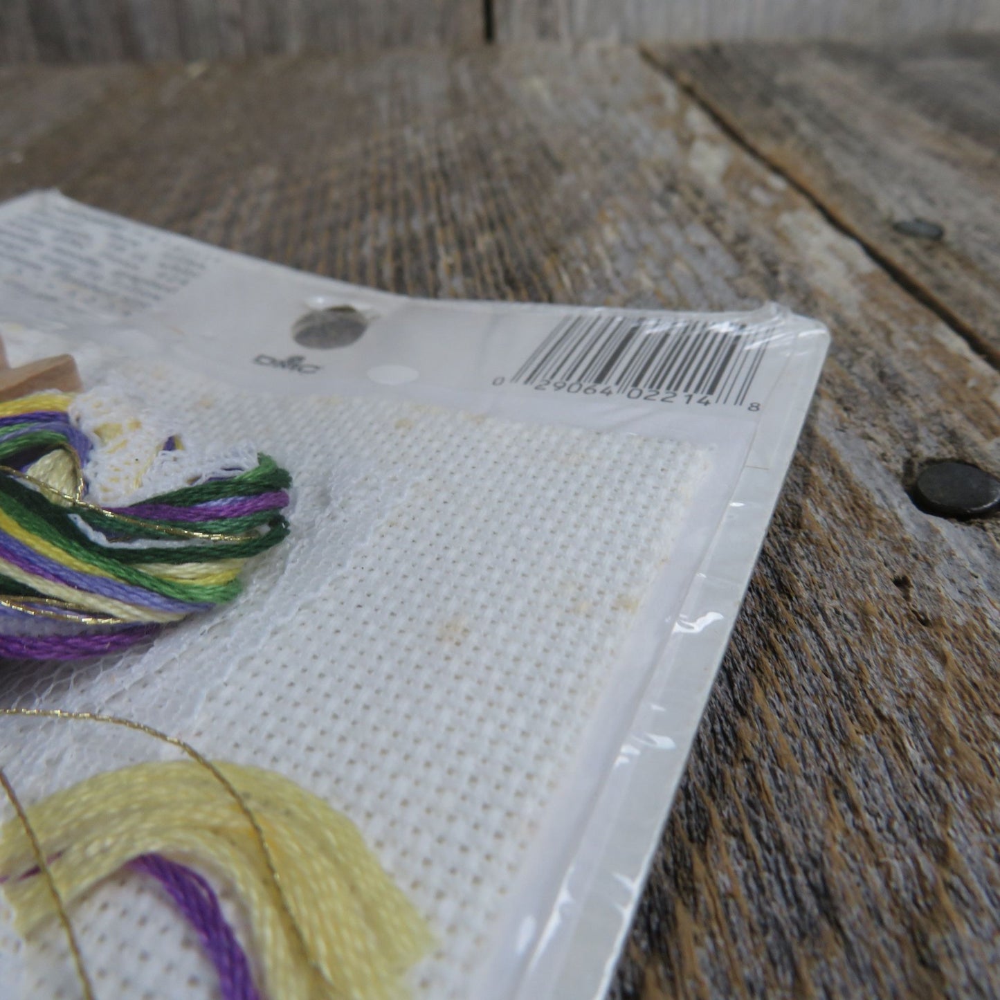 Vintage Counted Cross Stitch Kit Clothespin Angel Ornament DMC Iris 2214