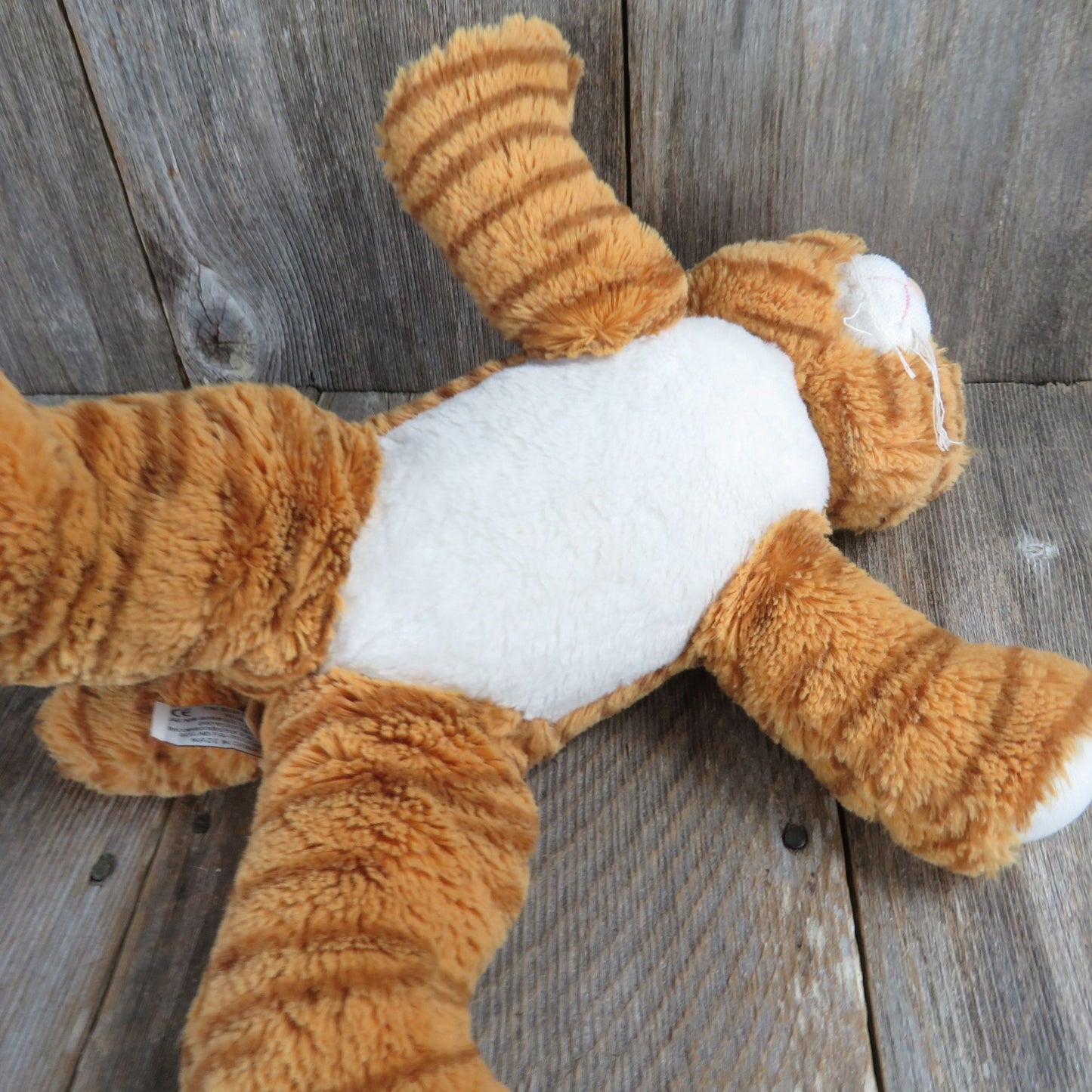 Vintage Cat Plush Striped Orange Kitten Kitty The Bear Factory Stuffed Animal