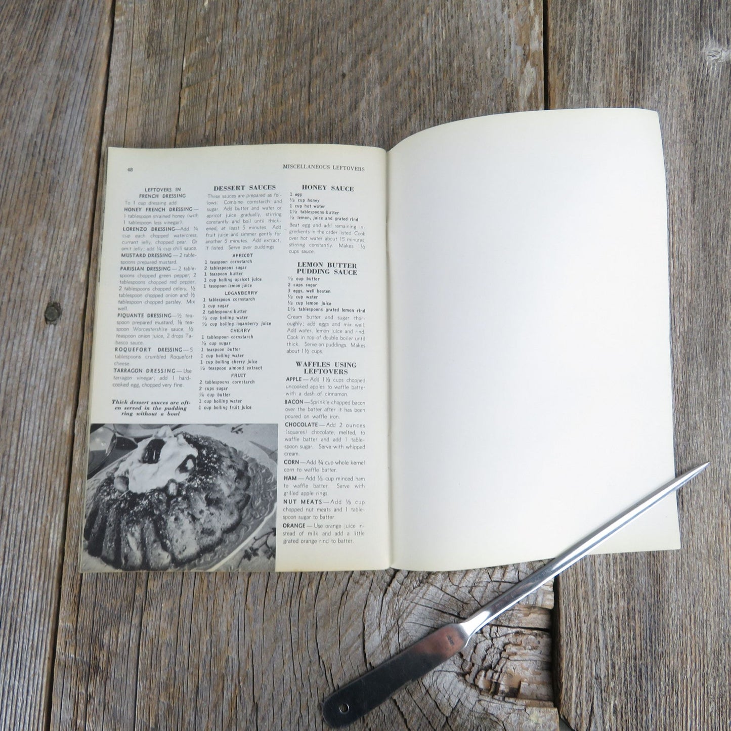 500 Delicious Dishes From Leftovers Cookbook Culinary Arts Institute 1949 Leftover Breads Meats Fruit