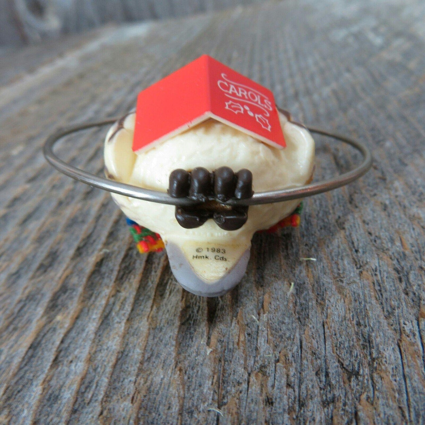 Vintage Owl Bird Ornament Hallmark Caroling Singing Christmas 1983 Keepsake