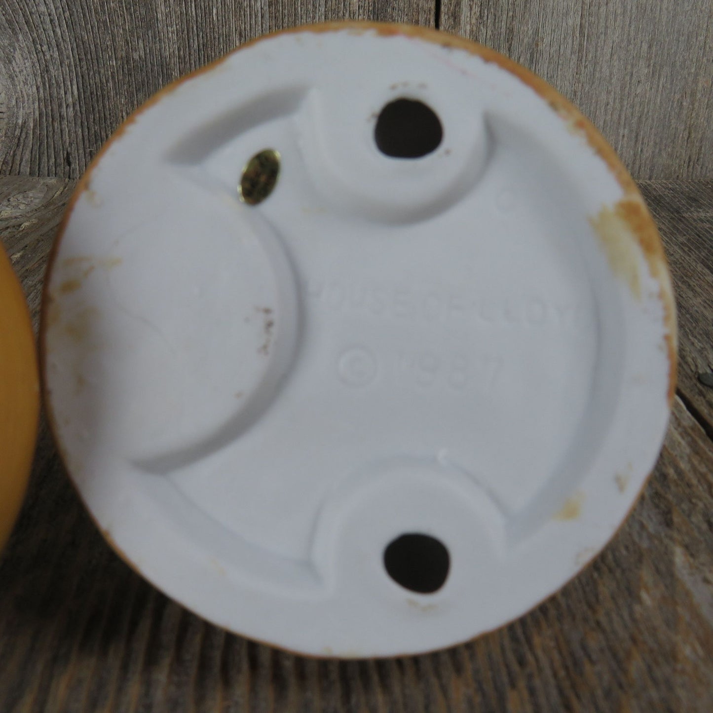 Praying Pilgrim Boy and Girl Candleholder Figurine Ceramic House of LLoyd Thanksgiving Pumpkin 1987