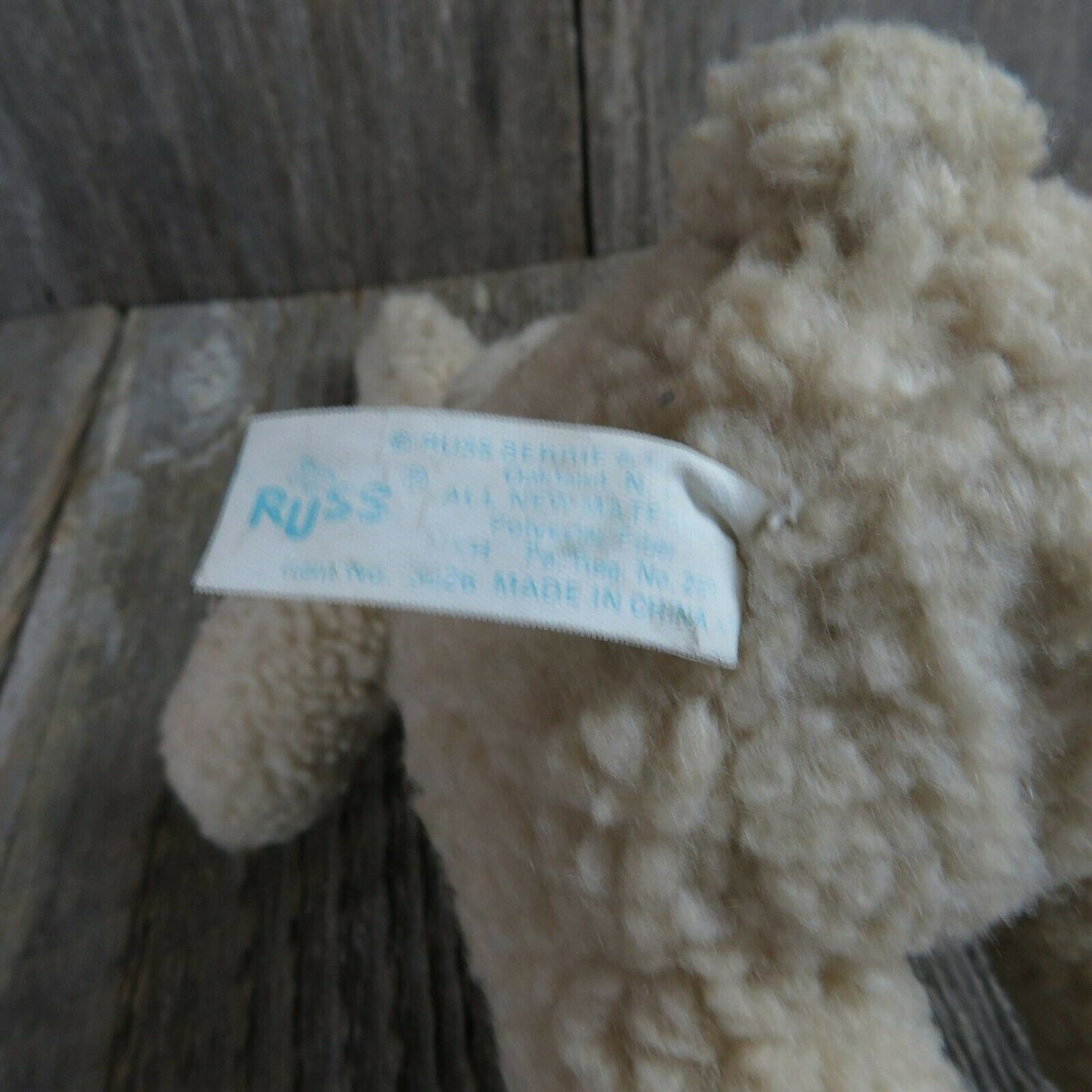 Vintage Bunny Rabbit Plush Russ Easter Nibbles Jr Stuffed Animal Toy Doll - At Grandma's Table