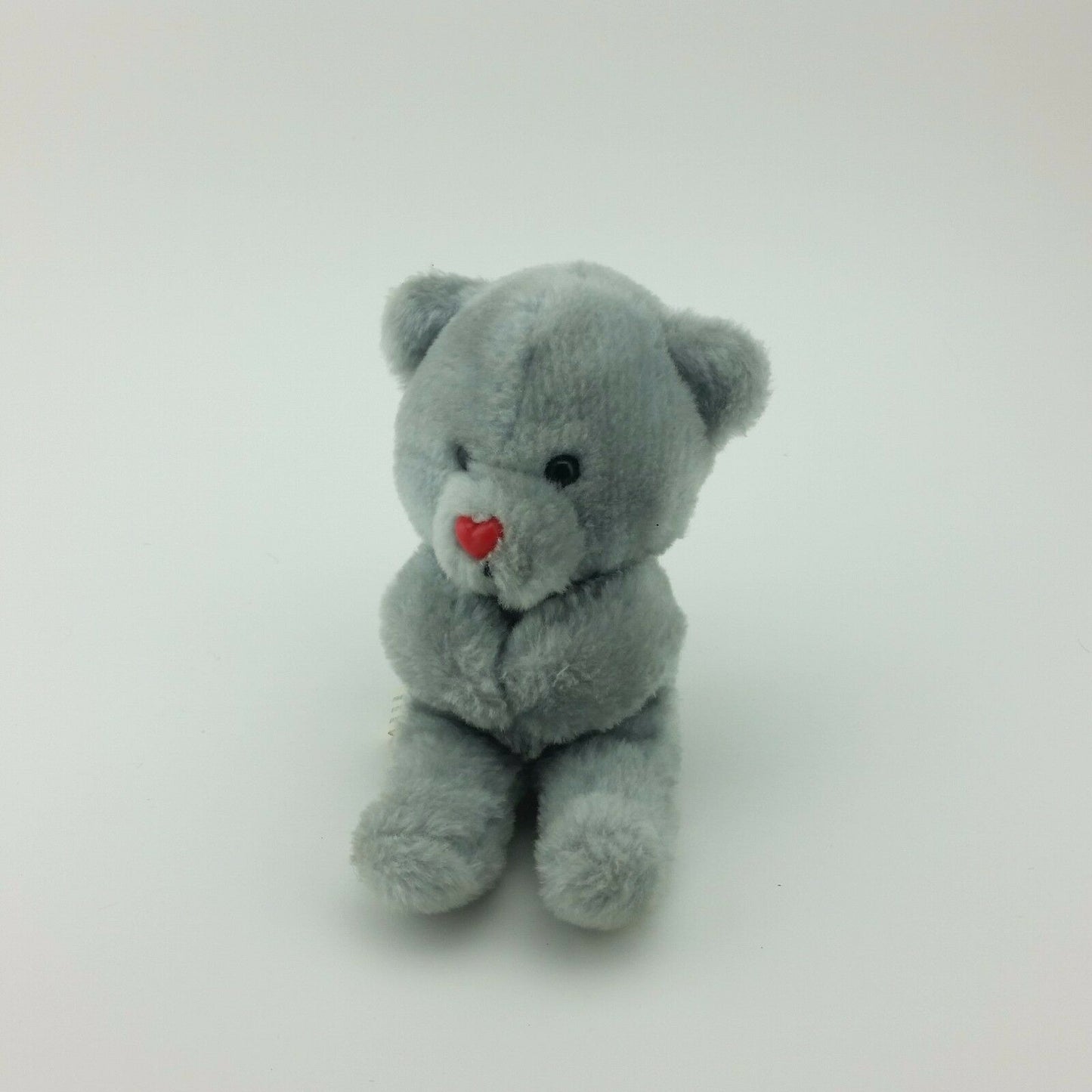 Vintage Teddy Bear Plush Stuffed Animal Heart Nose 1979 Dan Dee Valentines - At Grandma's Table