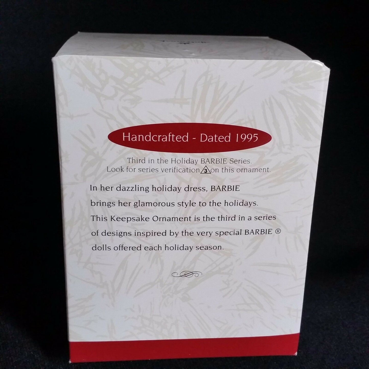 Vintage Holiday Barbie Hallmark Ornament 1995 Green Dress and Blonde Hair Christmas Collector's Series - At Grandma's Table