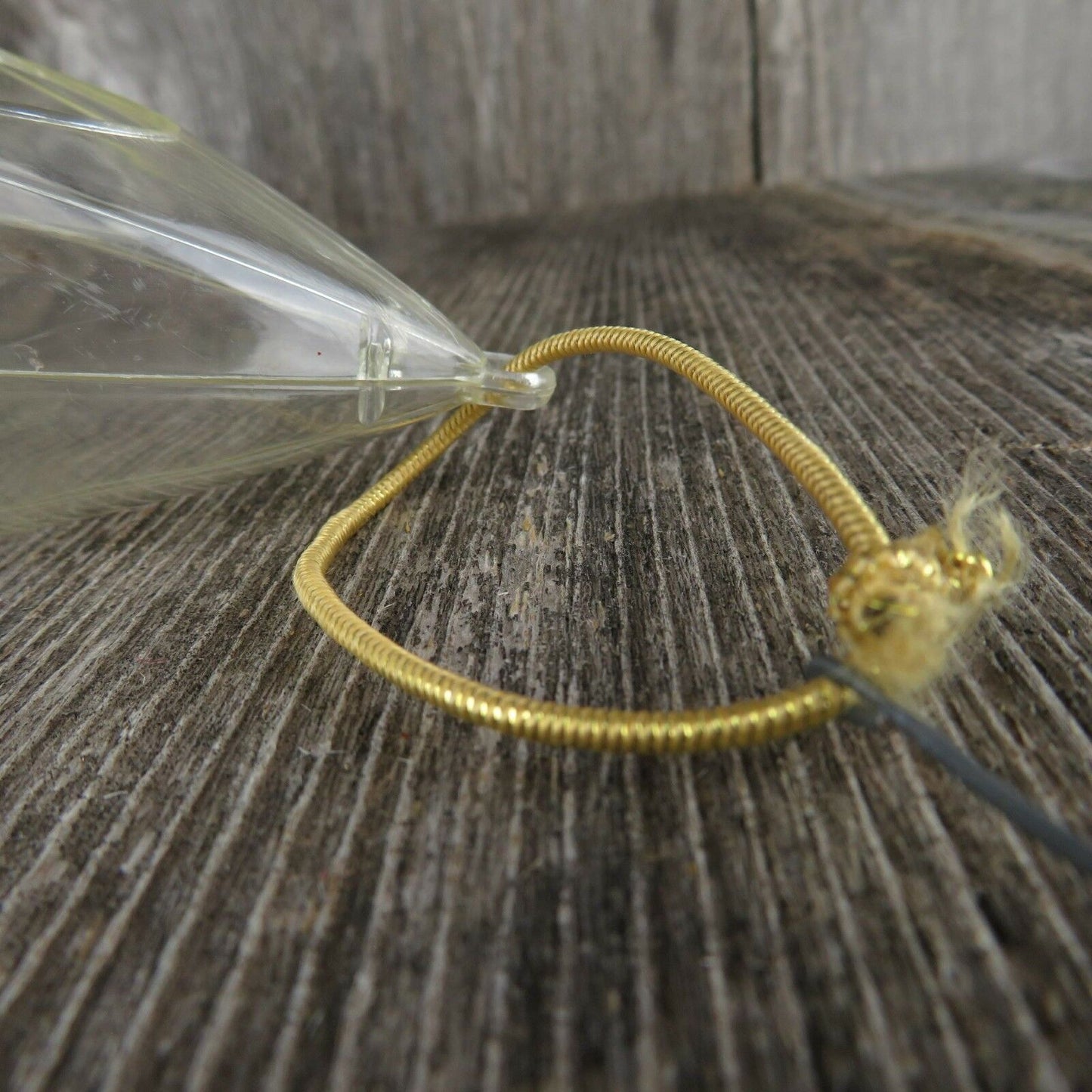 Vintage Wood Nativity Ornament Christmas Manger Diorama Plastic Mary Jesus - At Grandma's Table