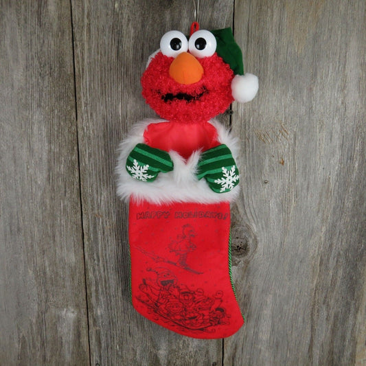Elmo Sesame Street Christmas Stocking Plush Stuffed Animal Kurt Adler 2012 - At Grandma's Table