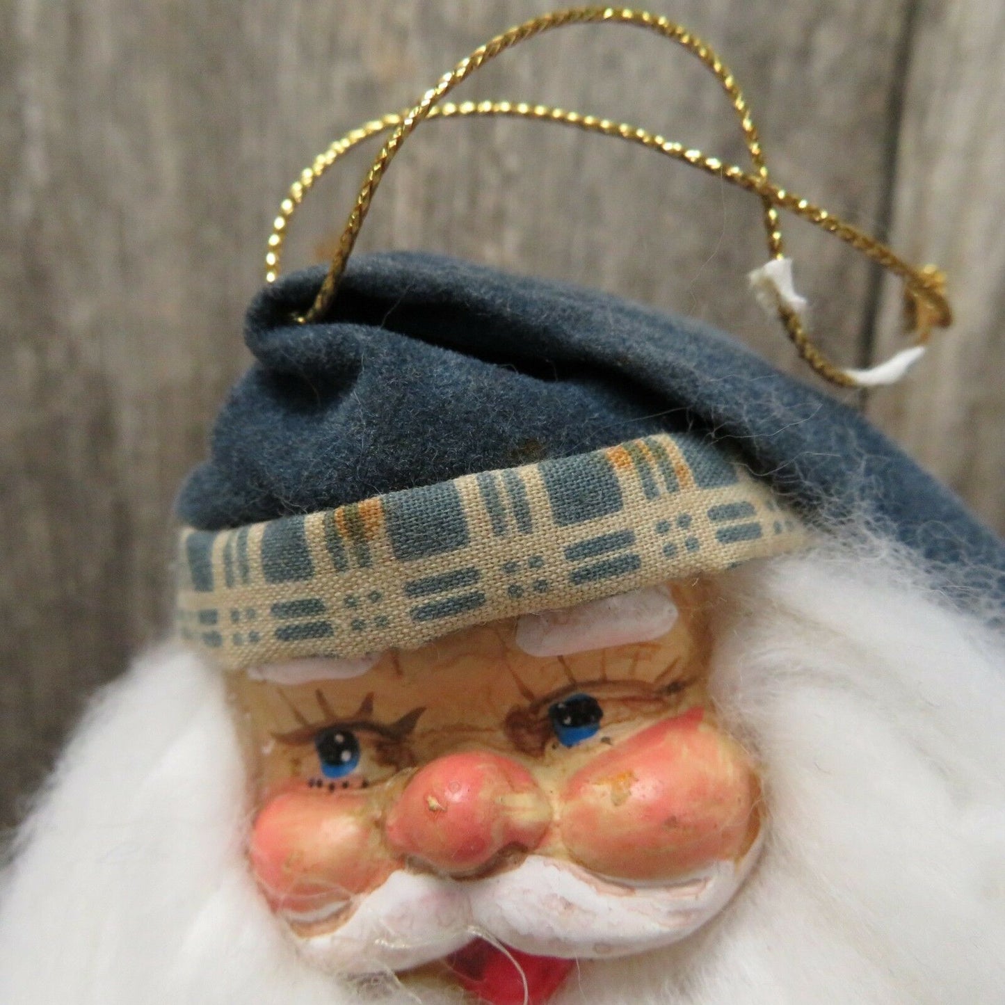 Santa Claus Elf Ornament Christmas Shelf Paper Mache Posable Vintage Taiwan - At Grandma's Table