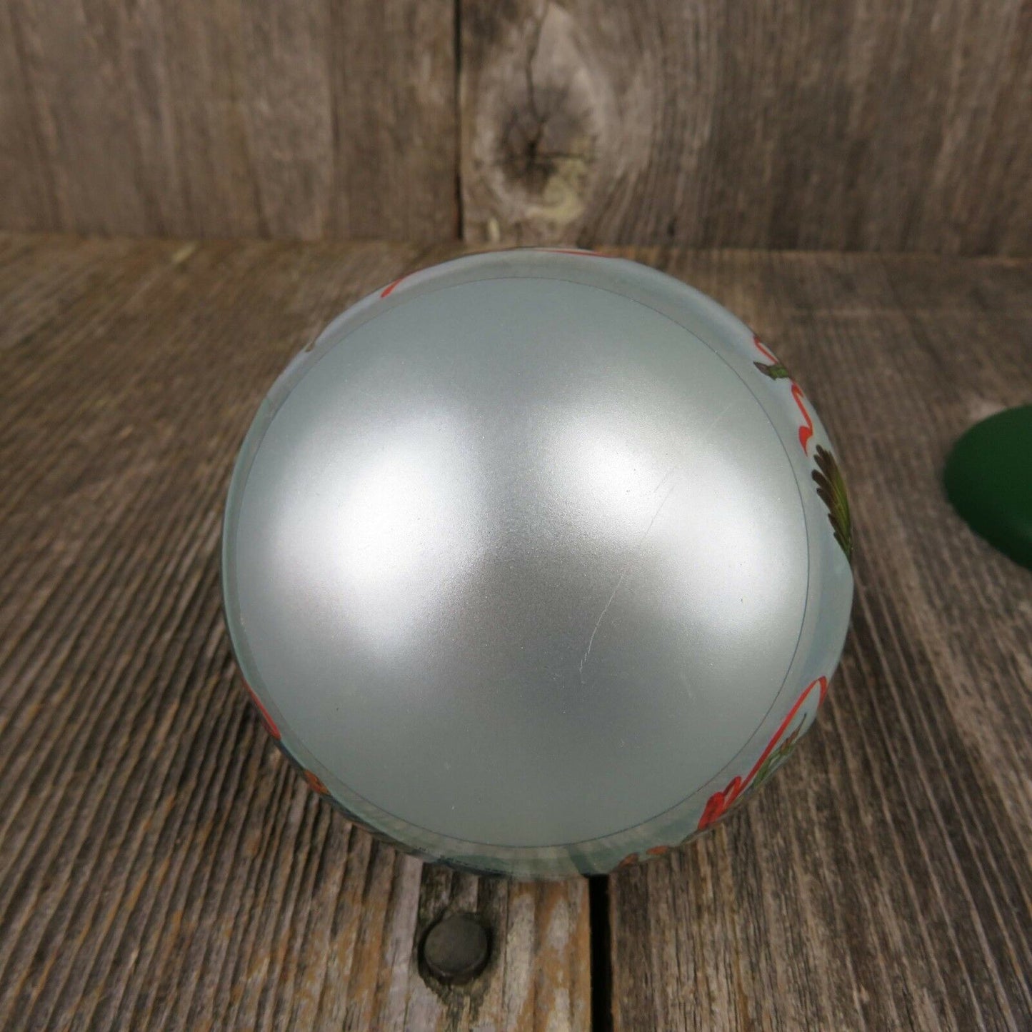 Vintage Ball Ornament Hallmark Flights of Fantasy Blue Fairy Gnome Birds Magic - At Grandma's Table