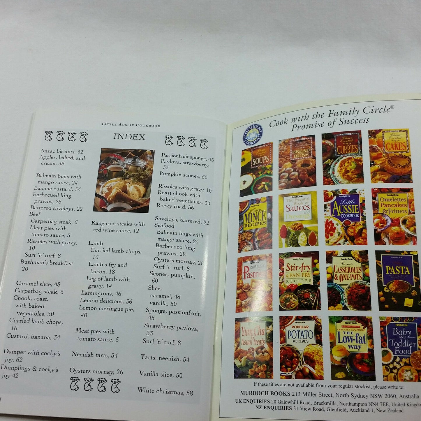 Vintage Australia Little Aussie Cookbook Family Circle Confident Cooking Booklet - At Grandma's Table