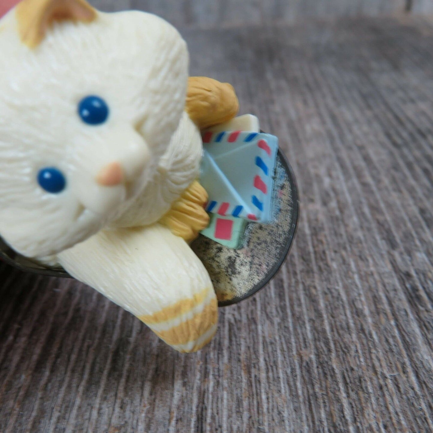 Cat in Mailbox Vintage Ornament Hallmark Ginger Kitty Kitten Peppermint Lane - At Grandma's Table