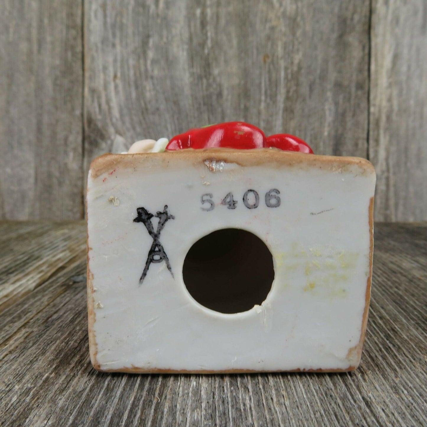 Vintage Toy Maker Elf Figurine Santa Christmas Doll Ceramic Homco Bisque 5406 - At Grandma's Table