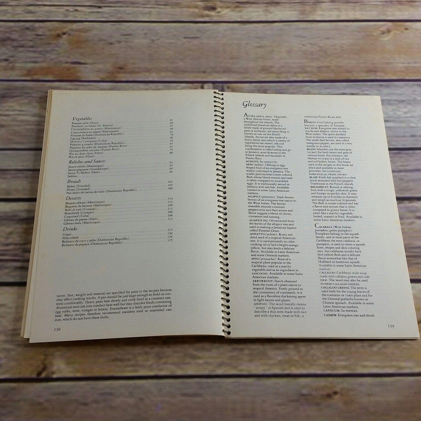 Vtg Caribbean Cookbook The Cooking of the Caribbean Islands Time Life Books Foods of the World 1970 Spiral Bound