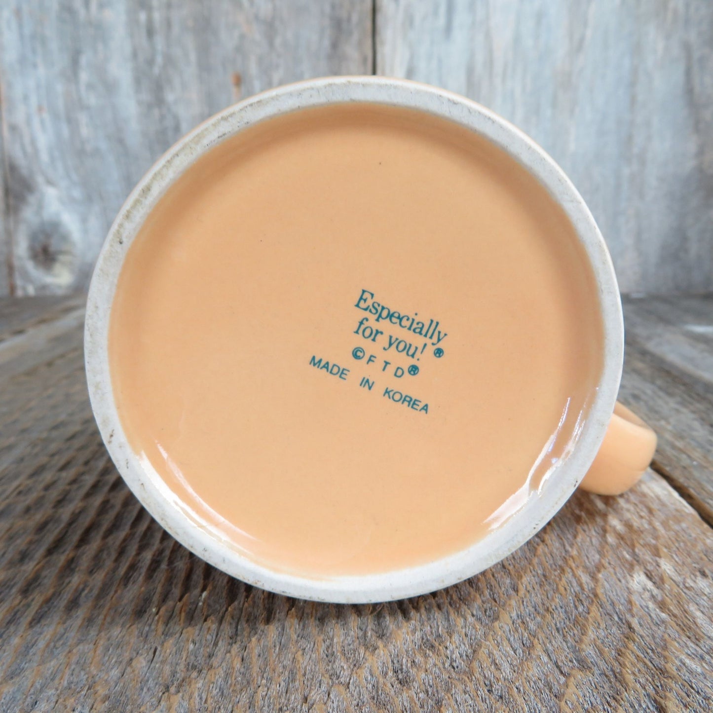 Big Hug Mug Coffee Cup Orange Red FTD Especially For You Tea Cup Made in Korea