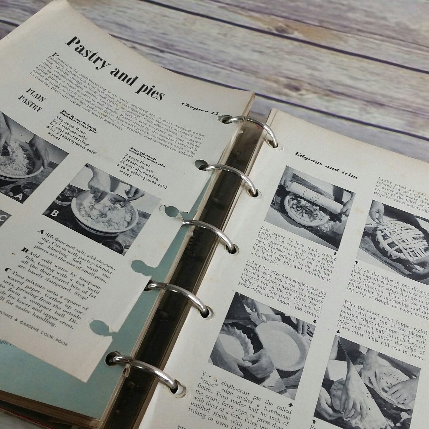Vintage Better Homes and Gardens Cookbook Recipes 5 Ring Binder 1950