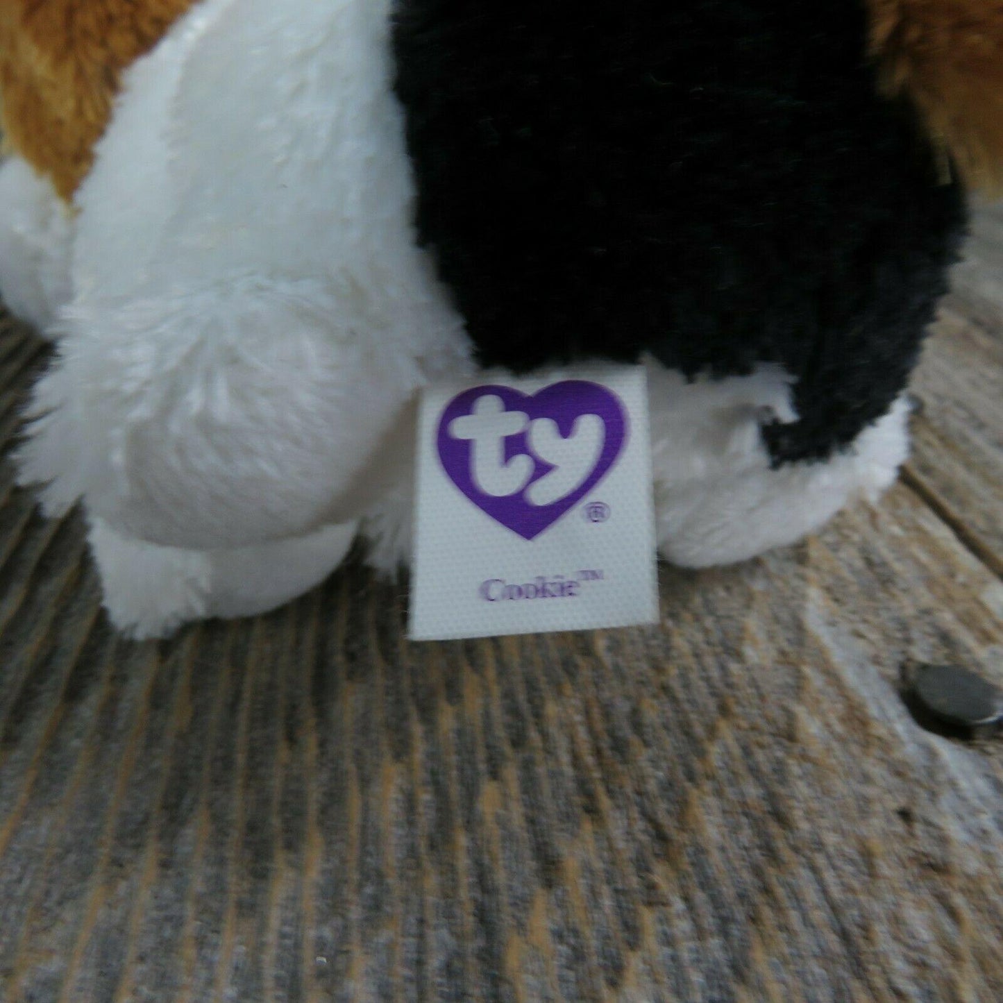 Dog Plush Ty Beanie Boos Plush Cookie Puppy Eyes Stuffed Animal Baby 2013