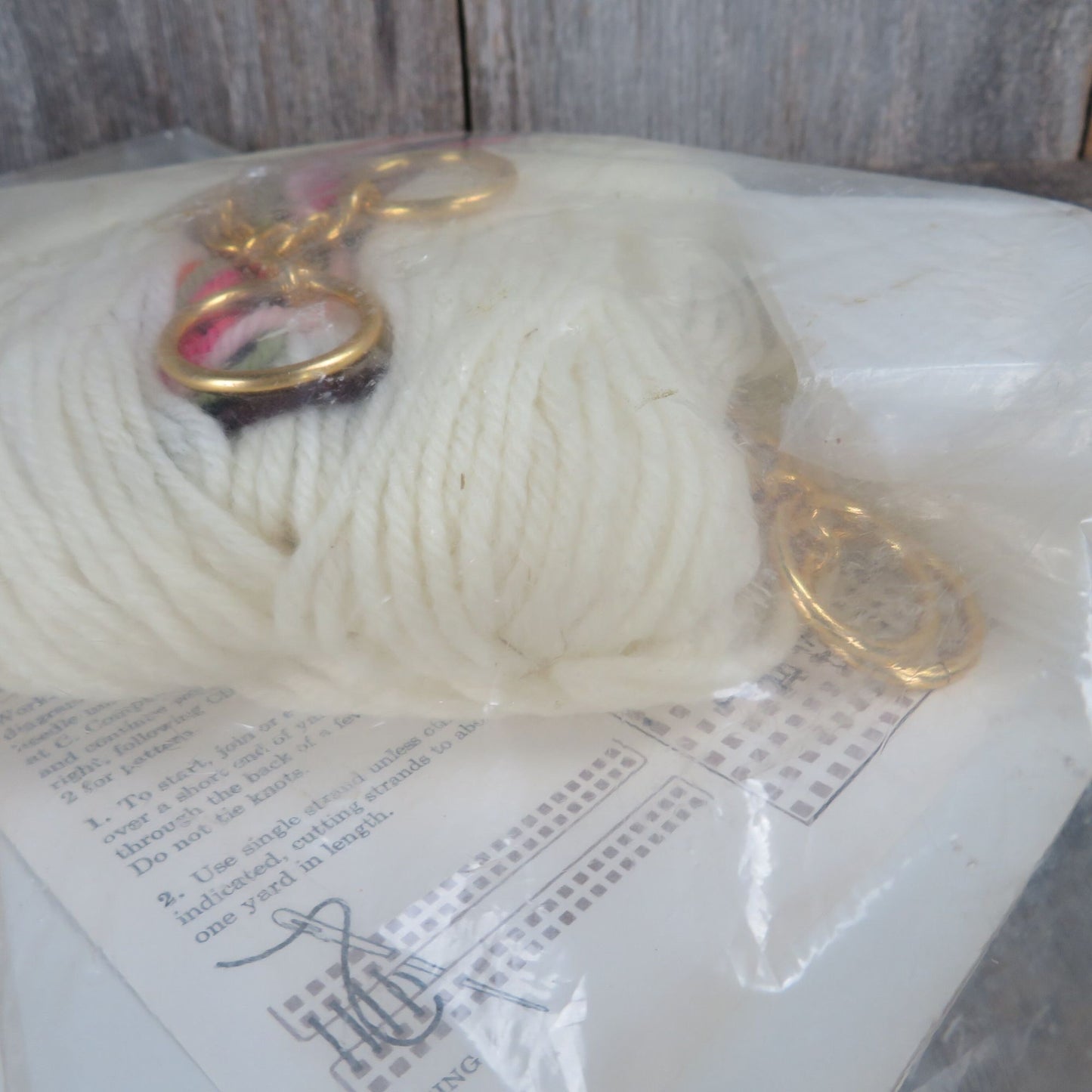 Vintage Needlepoint Bag Bird and Owl Tote Columbia Minerva Cardinal Plastic Canvas 1973