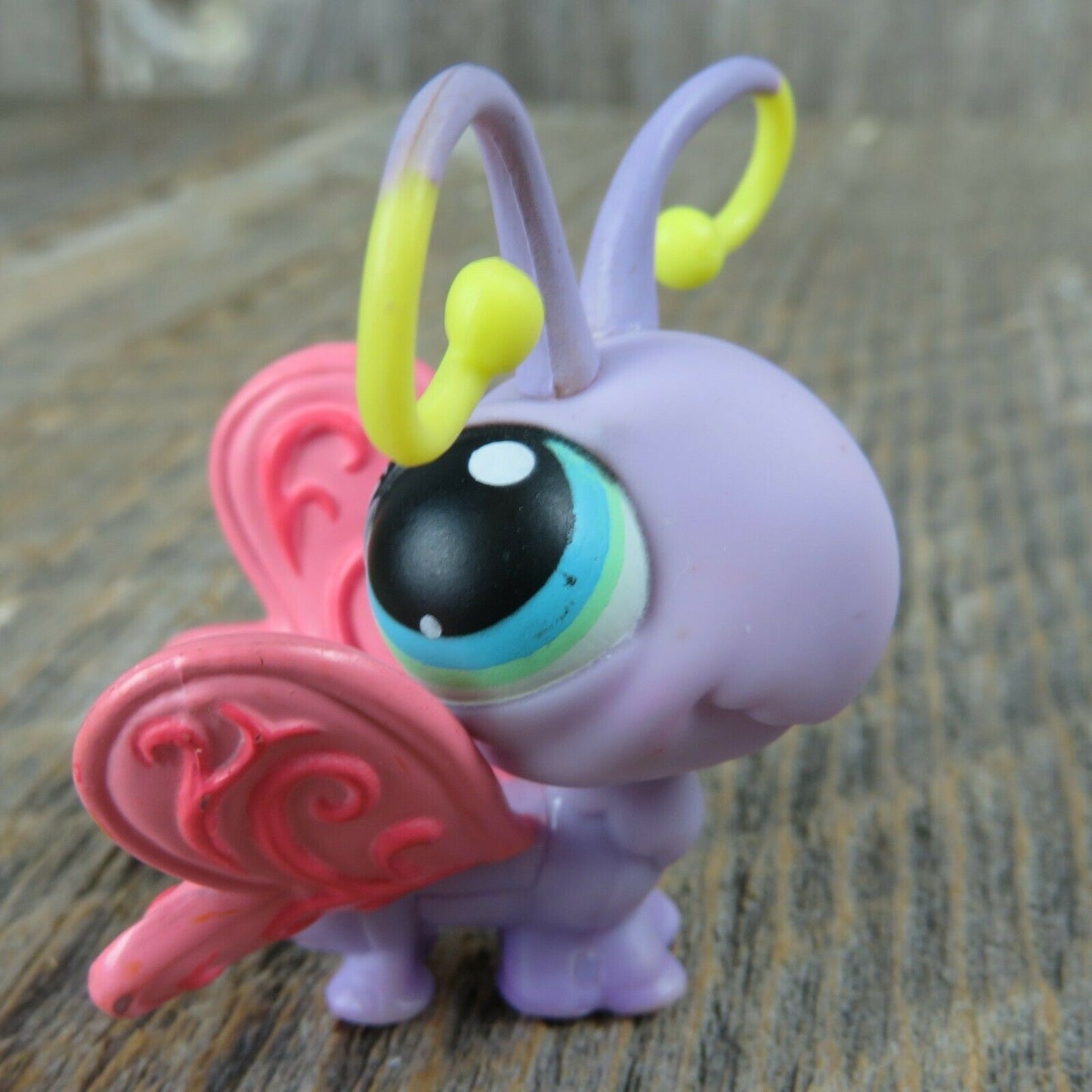 Littlest Pet Shop LPS Purple Butterfly PInk Wings Toy Hasbro