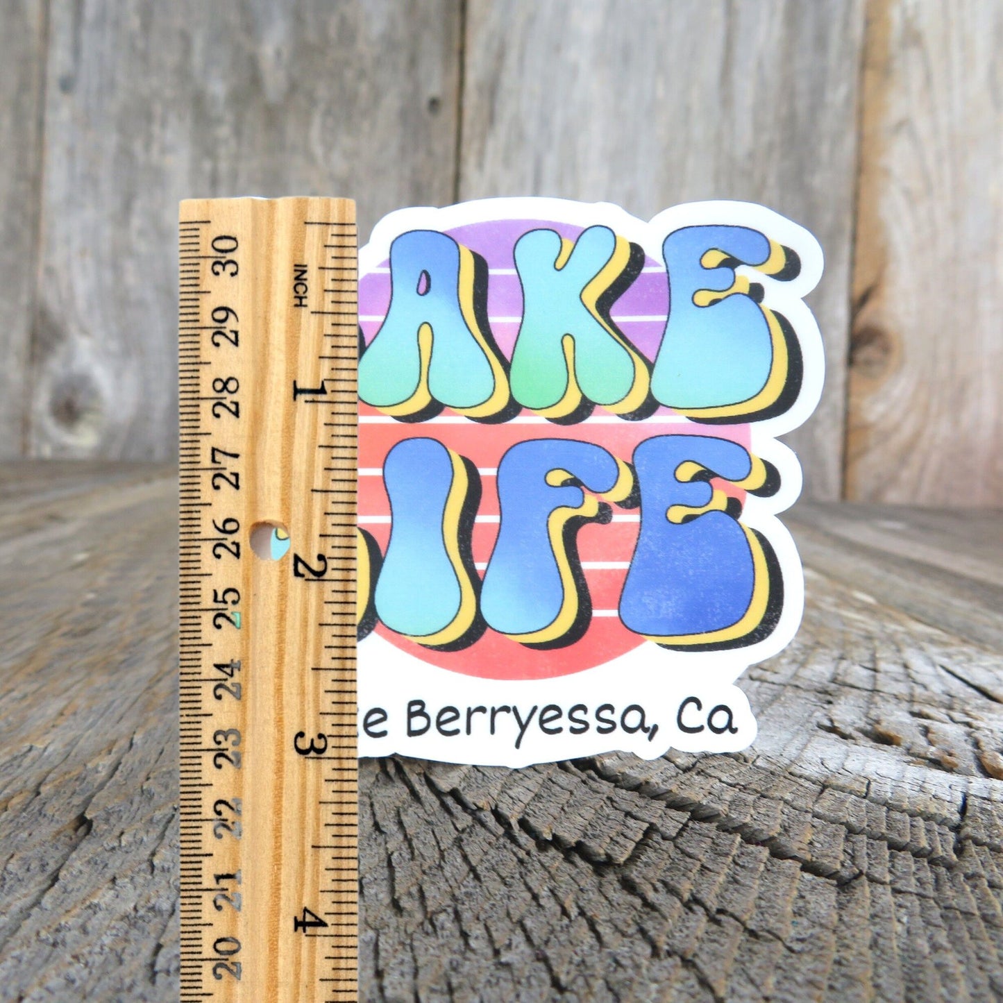 Lake Life Lake Berryessa California Sticker Waterproof Camping Outdoors Napa Valley Souvenir