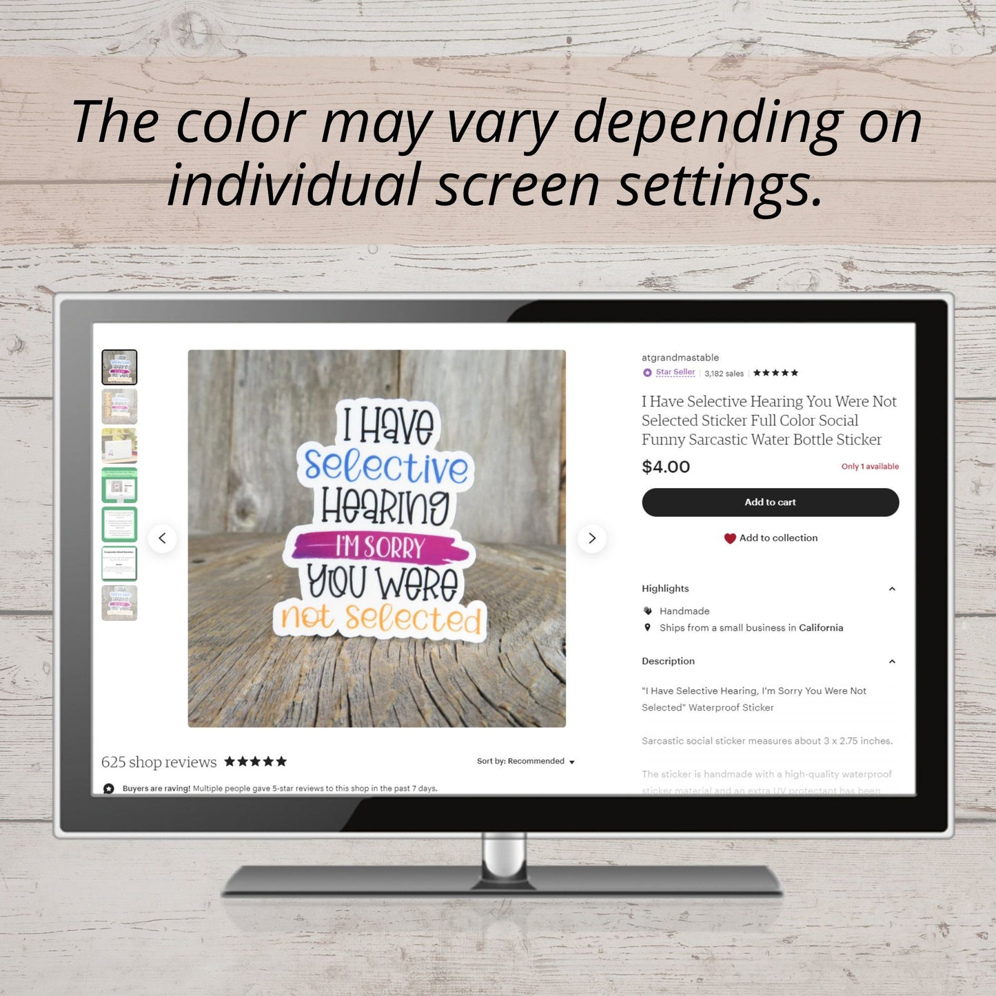 Adventure is Out There Sticker Full Color Waterproof Camper Van Desert Cactus Outdoors Camping Mountains Water Bottle Sticker